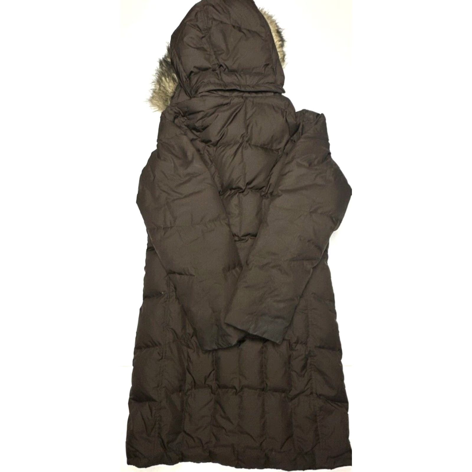 Eddie Bauer VINTAGE Eddie Bauer Womens Sm Parka Coat Down Faux Fur Brown Hooded Long Length Regular Womens Regular Size S Adults Size S / US 4 / IT 40 - 5 Thumbnail