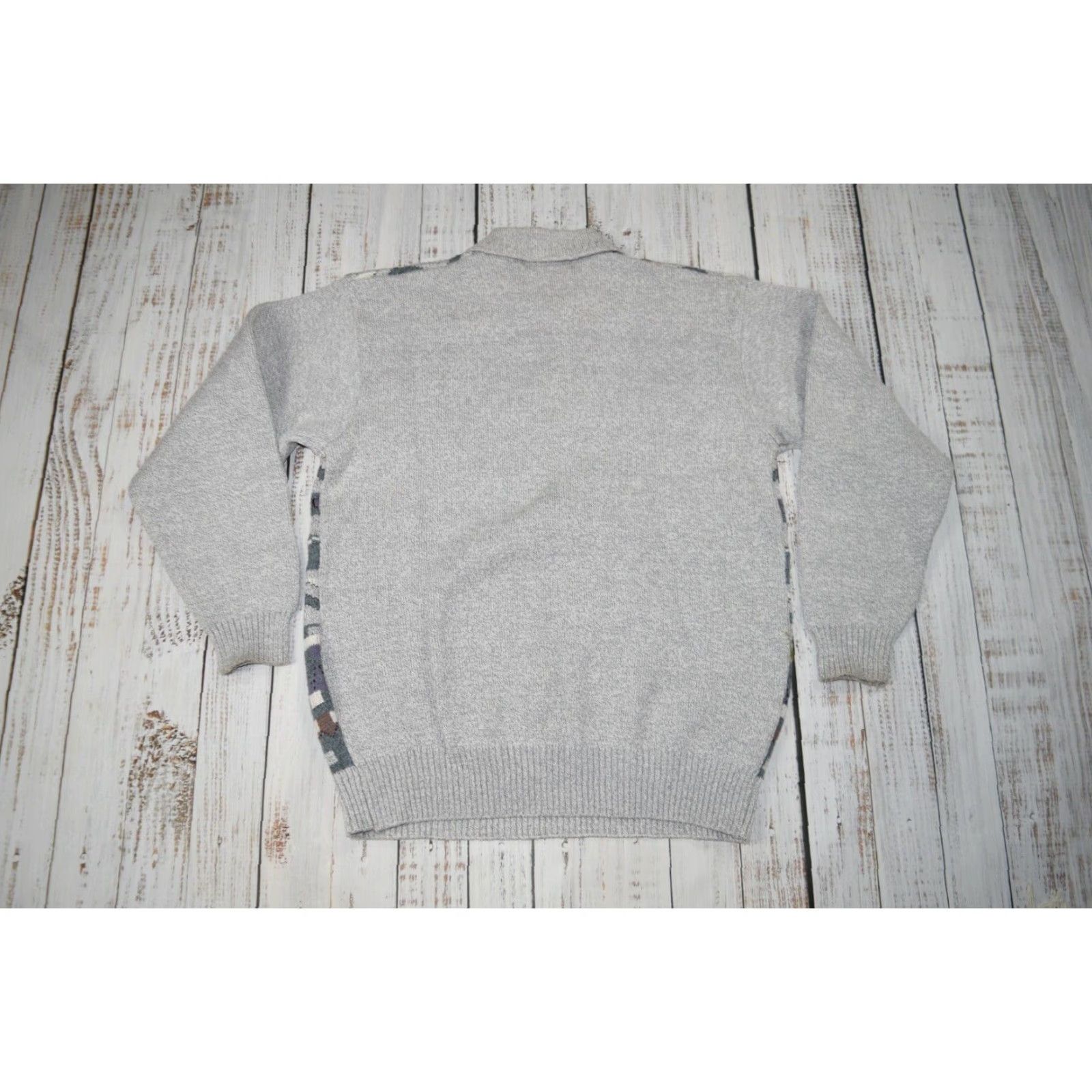 Vintage VINTAGE GELIFAN AZTEC 1/4 ZIP SWEATER GRAY MENS XL 80s 90s Size US XL / EU 56 / 4 - 6 Thumbnail