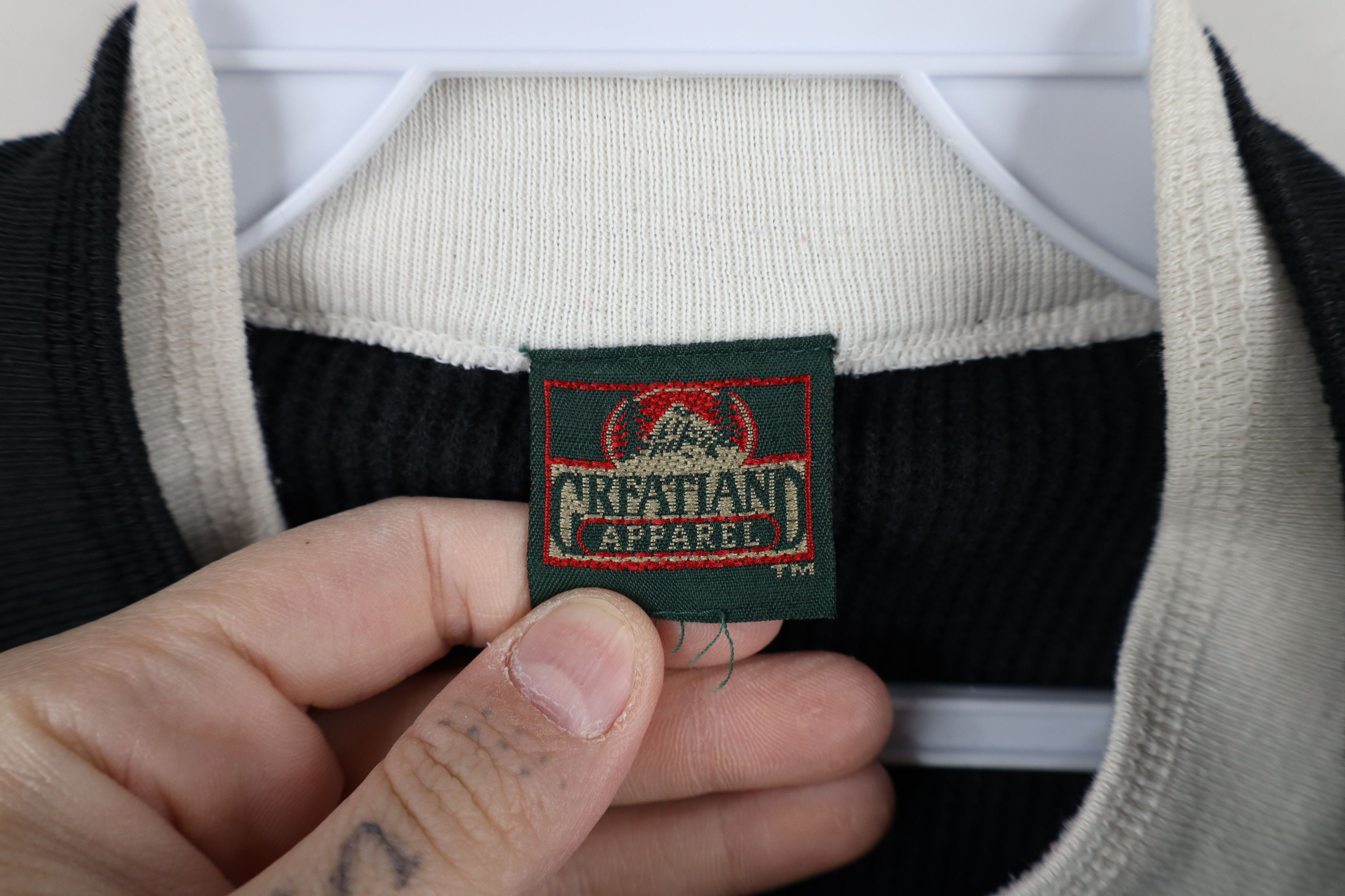 Vintage Vintage 90s Streetwear Layered Waffle Knit Henley T-Shirt Size L / US 10 / IT 46 - 10 Thumbnail
