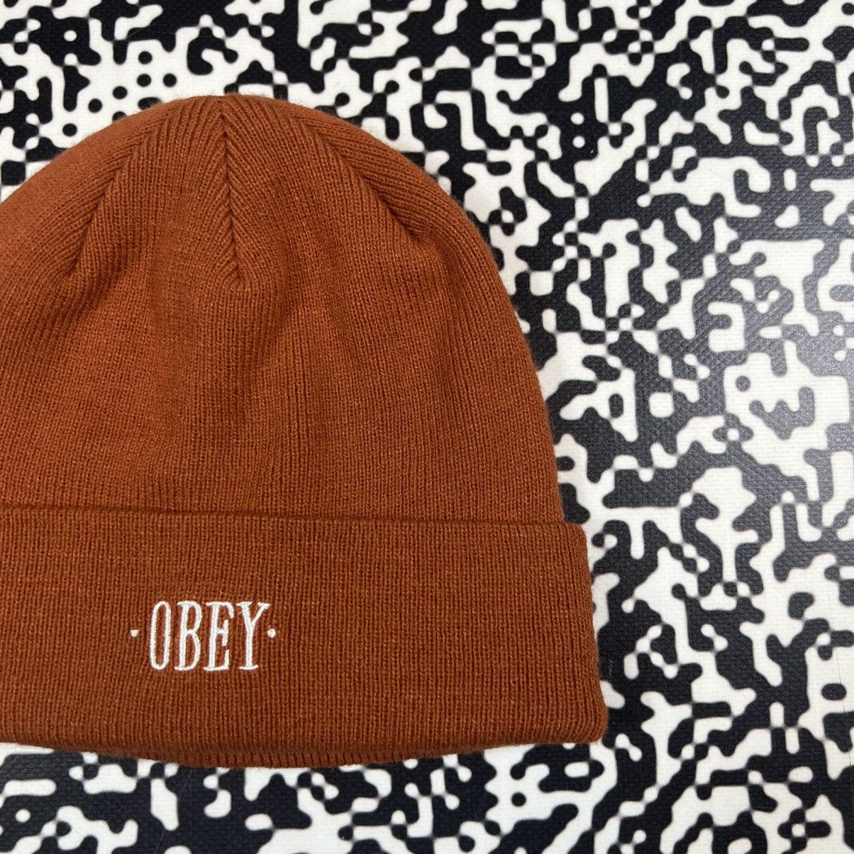 Obey Vintage Y2K Obey Mini Logo Beanie Hat Sk8 Skate Style Size ONE SIZE - 4 Thumbnail
