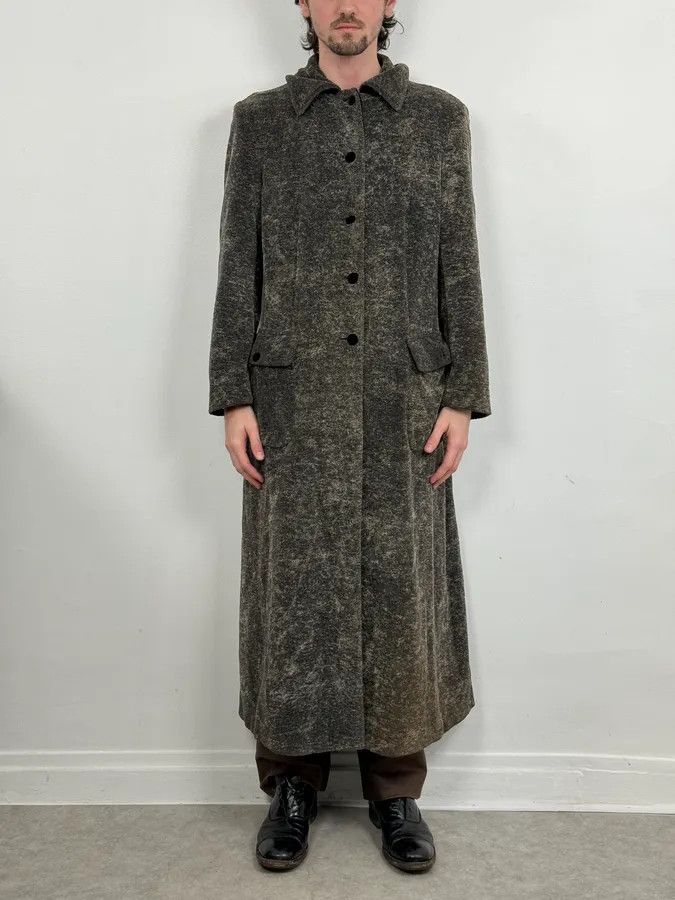 Emporio Armani 1990s Emporio Armani Grey Premium Long Wool Coat Size US S / EU 44-46 / 1 - 2 Thumbnail