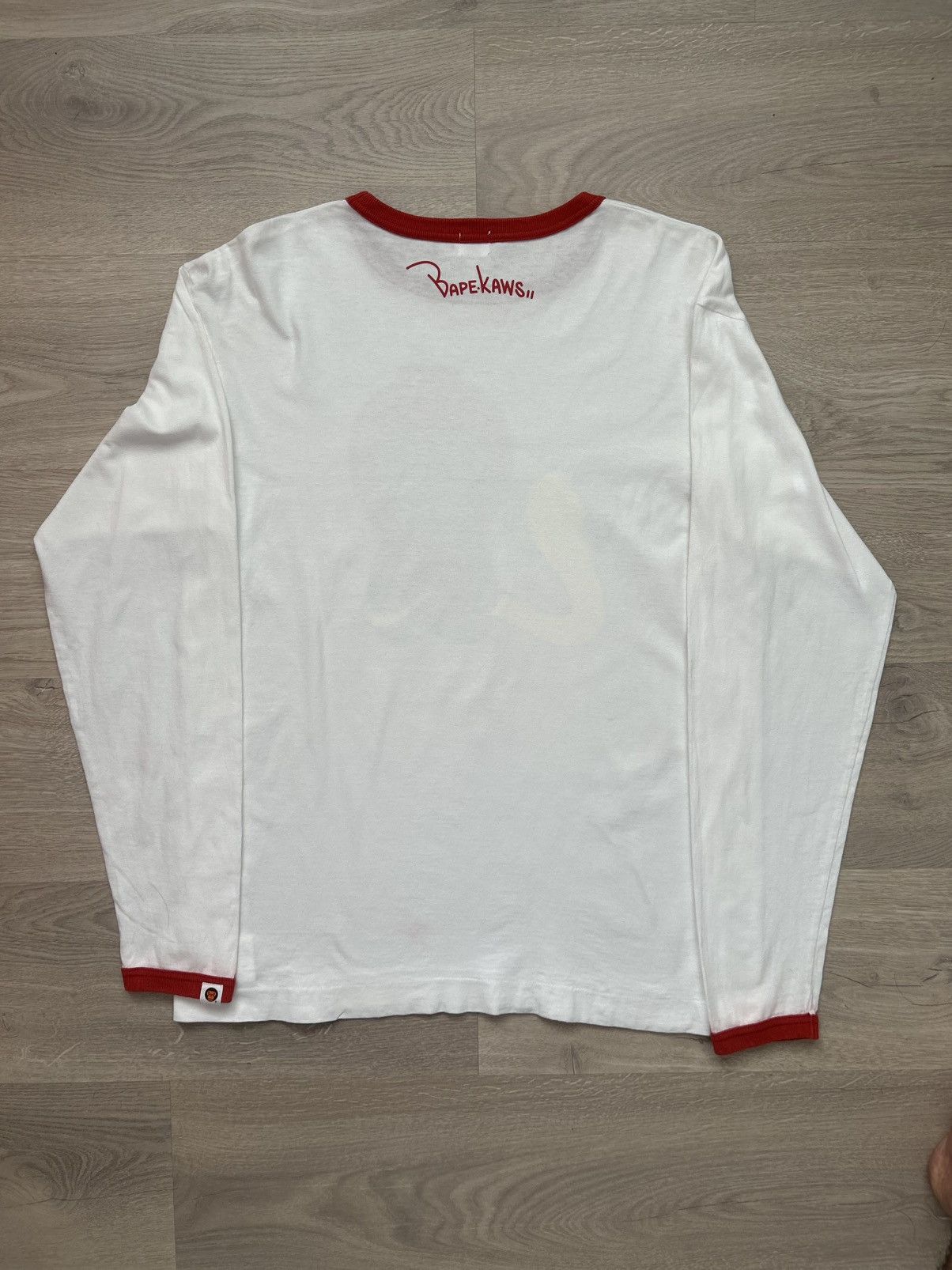 Bape × Kaws 2006 Bape x Kaws Ringer Long Sleeve Tee Size US L / EU 52-54 / 3 - 4 Thumbnail