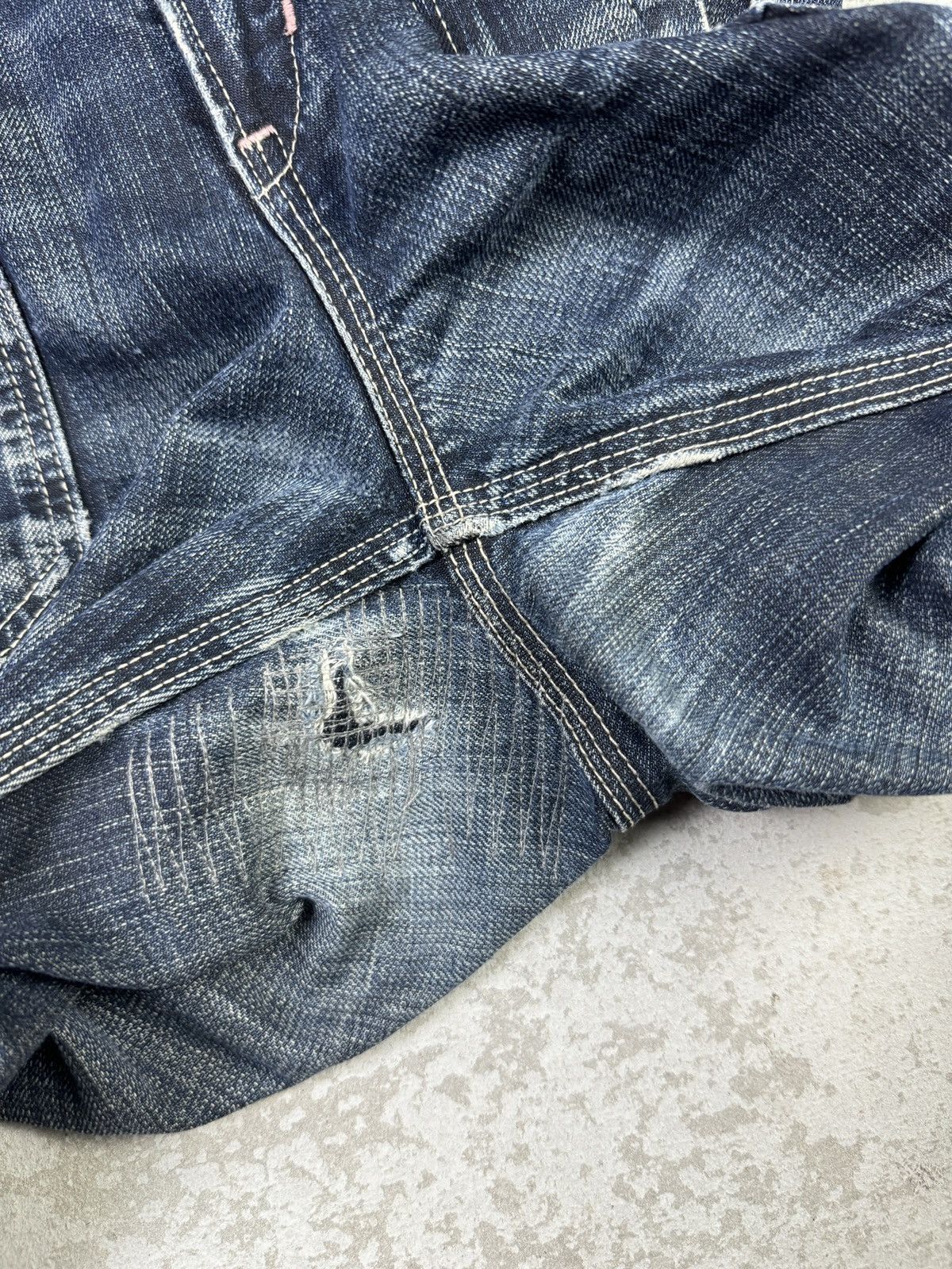 Japanese Brand × Le Grande Bleu (L.G.B.) DENIM CRAFT Limited Edition Distressed Sick Jeans Size US 31 - 10 Thumbnail