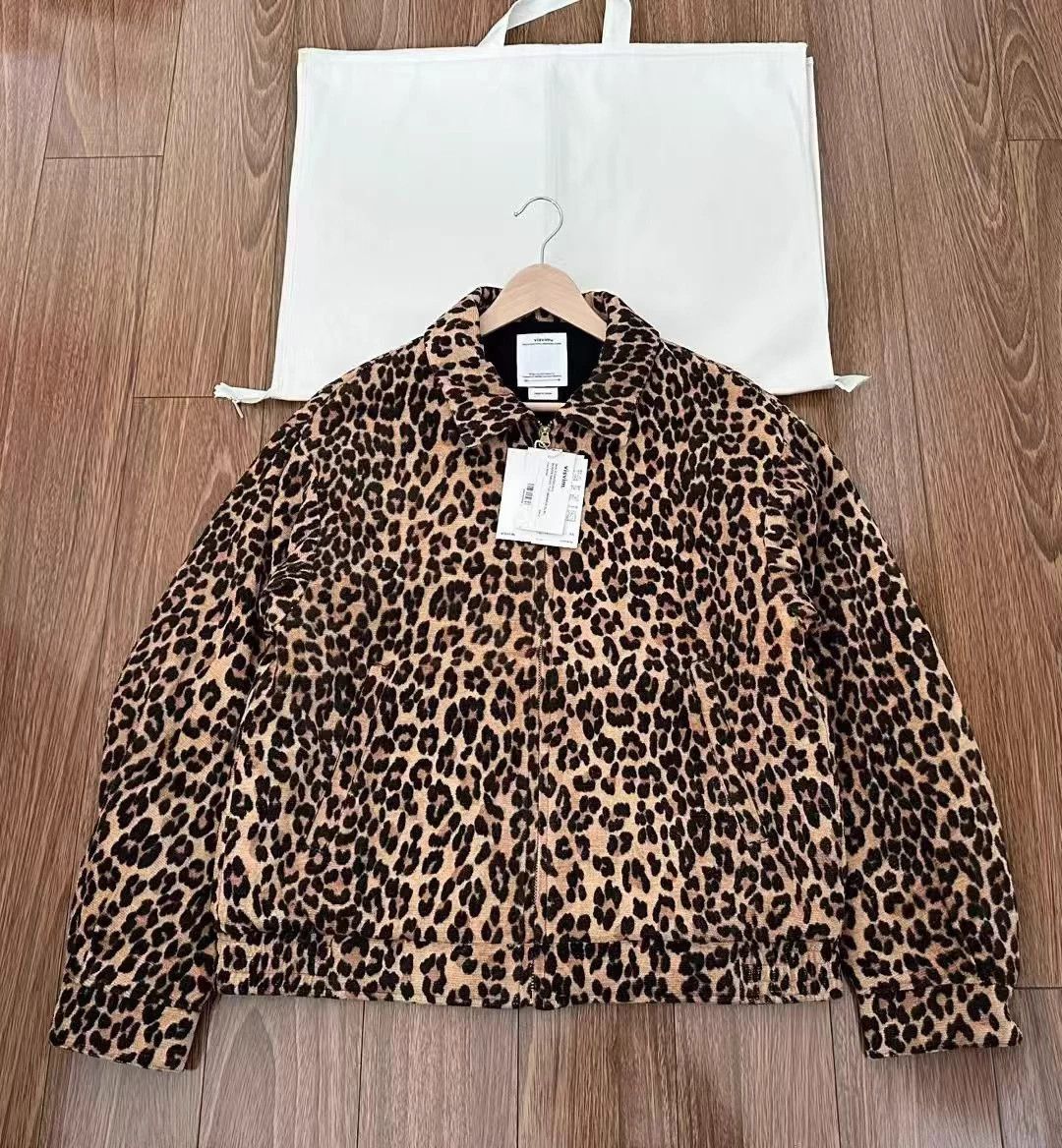 VISVIM TOP (MAWATA SILK) 24AW Leopard Print Silk Jacket