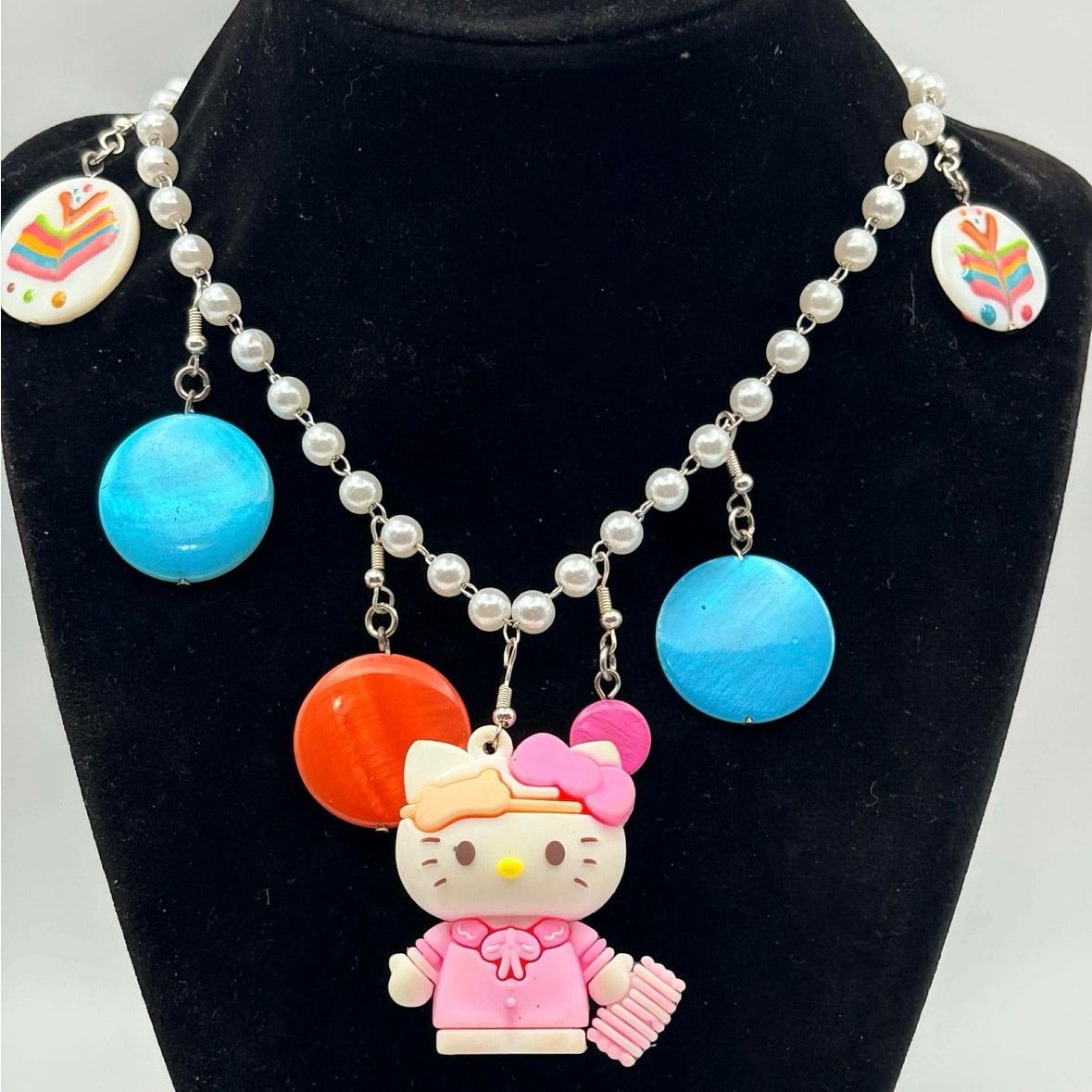 Other Pink & Blue Hello Kitty Necklace Size ONE SIZE - 1 Thumbnail