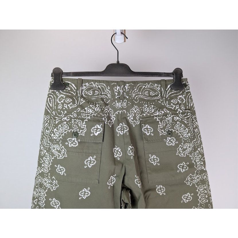 Amiri o1rshd1 Bleached Bandana Field Pants in Olive Green Size US 32 / EU 48 - 12 Thumbnail