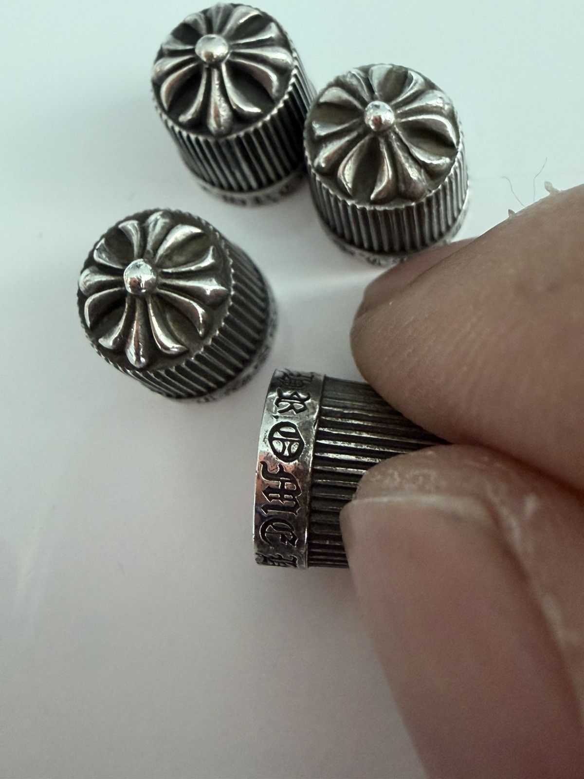 Chrome Hearts Chrome Heart Tire Caps set of 4 Size ONE SIZE - 6 Thumbnail