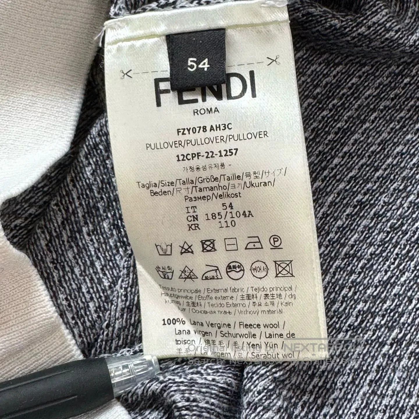 Fendi Fendi Logo Knit Wool Sweater 54 Size. Size US L / EU 52-54 / 3 - 4 Thumbnail