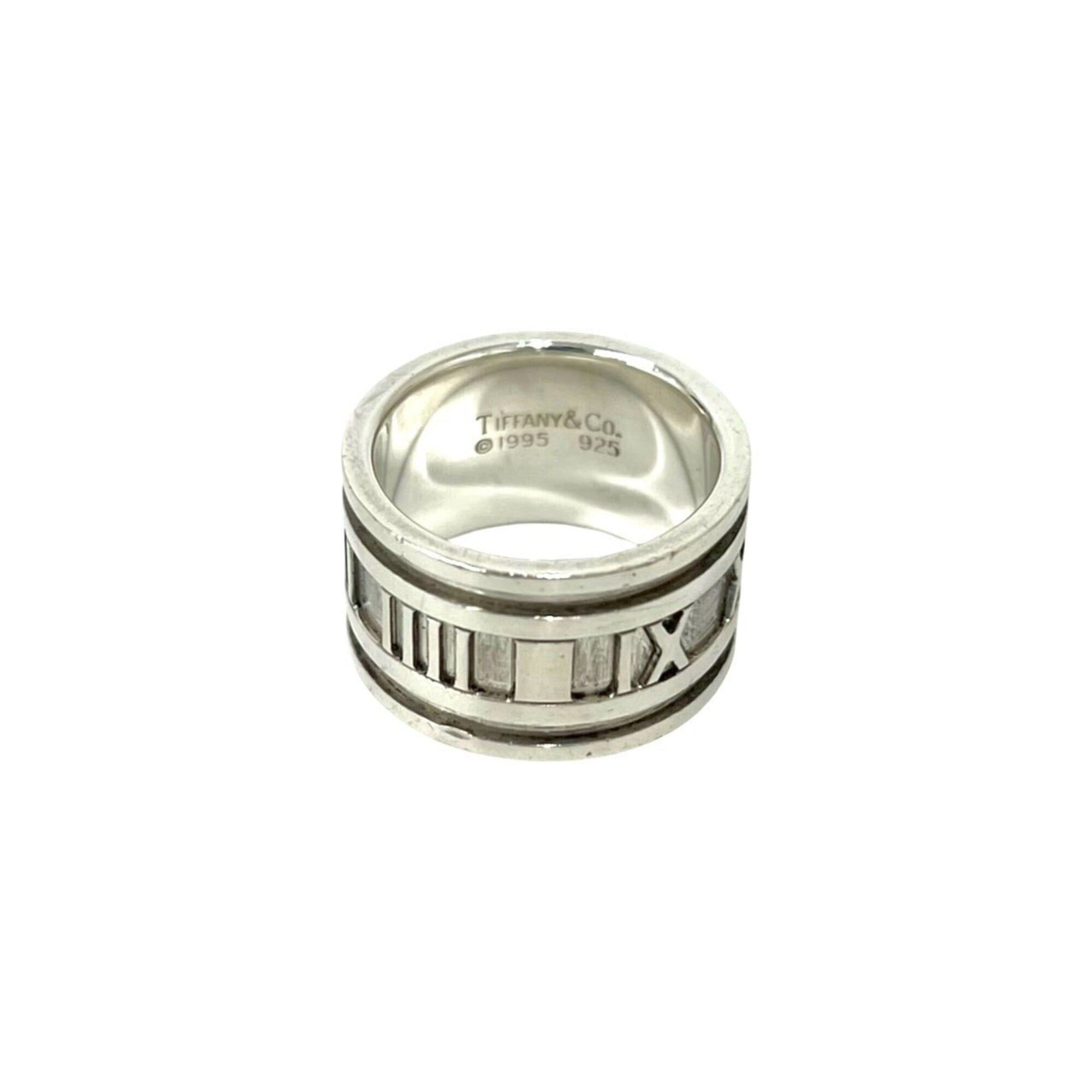Tiffany & Co. TIFFANY&Co. Tiffany Wide Atlas Ring, Sterling Silver 925, Size 1, Women's/Men's, Silver, Item Number 32539 Size ONE SIZE - 1 Thumbnail