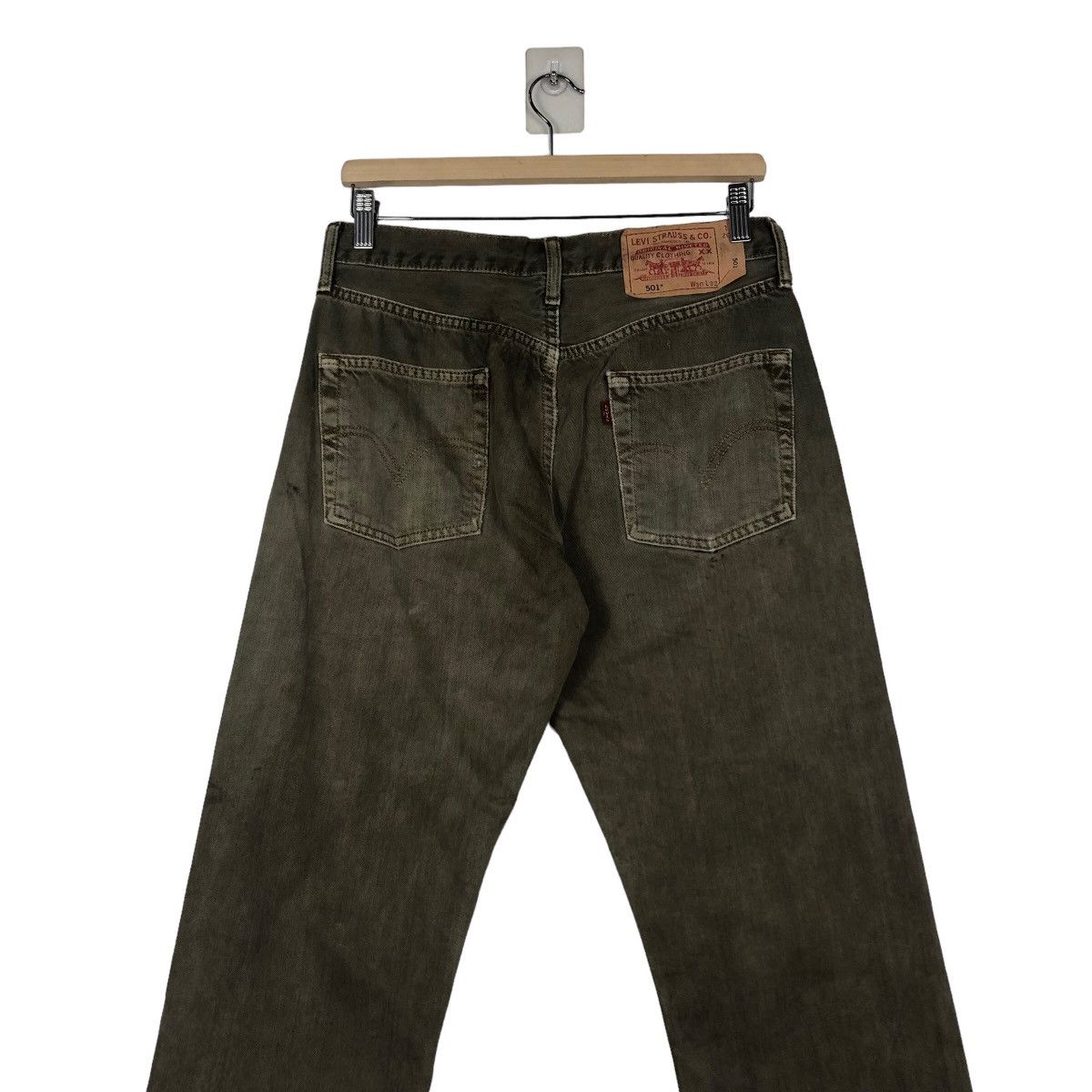Levi's 🔥VINTAGE DENIM JEANS LEVI’S BIKER WEAR DISTRESSED Size US 30 / EU 46 - 10 Thumbnail