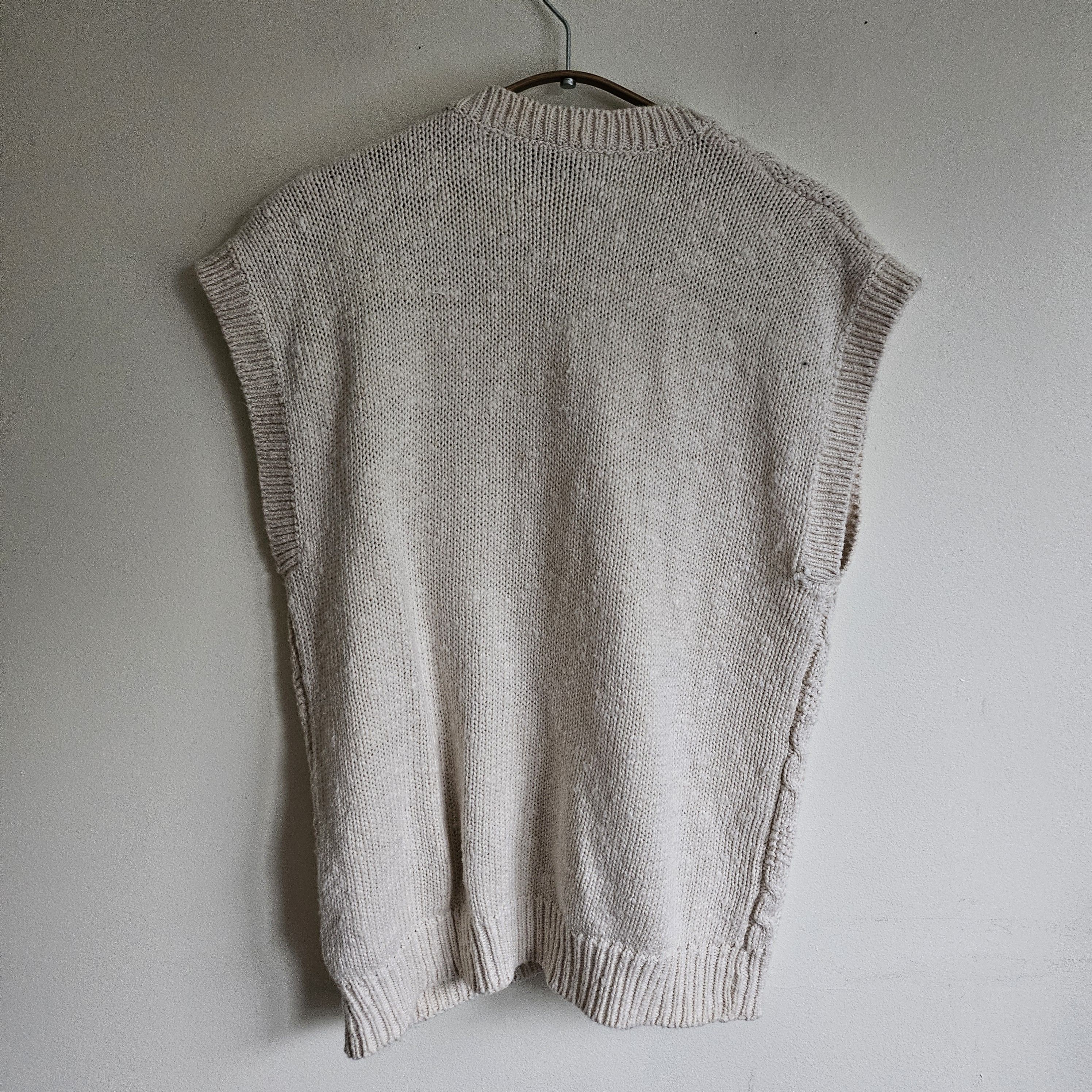 Vintage Vintage 80's Russ Studio Cable Knit Vest Size M / US 6-8 / IT 42-44 - 3 Thumbnail