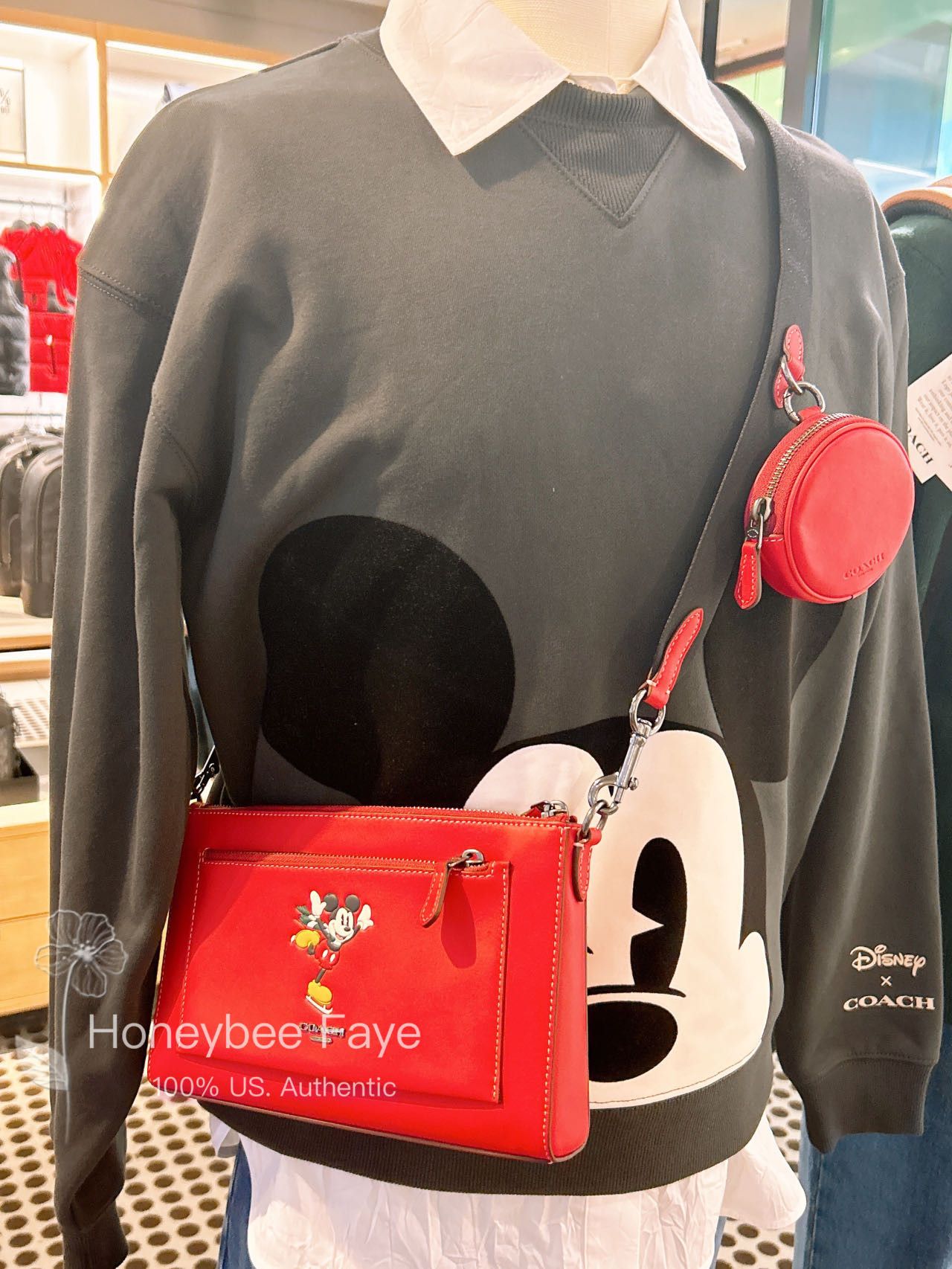 使い方2通り DISNEY X COACH HOLDEN CROSSBODY ICE SKATE MICKEY Coach Disney X Coach Holden Crossbody With Ice Skate Mickey
