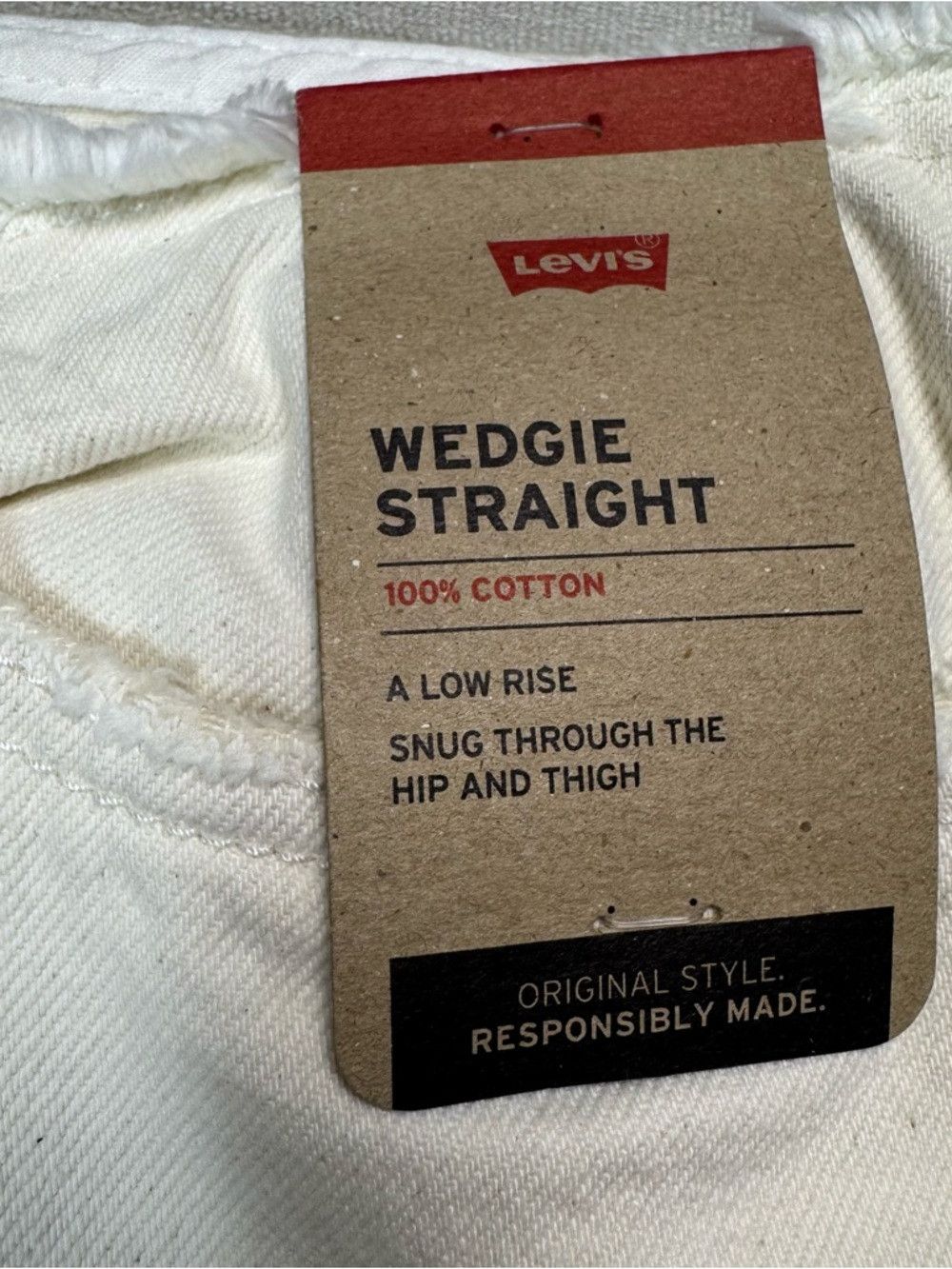 Levi's NWT New Levi's Wedgie Straight Leg Ripped Waistband Jeans I Size 30" / US 8 / IT 44 - 7 Thumbnail