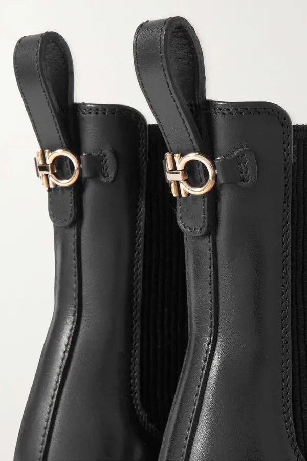 Salvatore Ferragamo o1y0426 Ankle Boots in Black Size US 5 / IT 35 - 3 Thumbnail