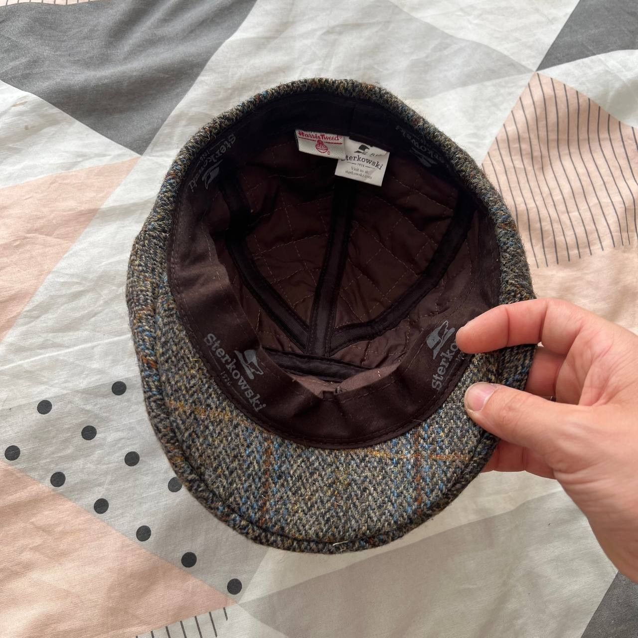Harris Tweed Sterkowski Harris Tweed Flat Cap Applejack Newsboy Irish Size ONE SIZE - 6 Thumbnail