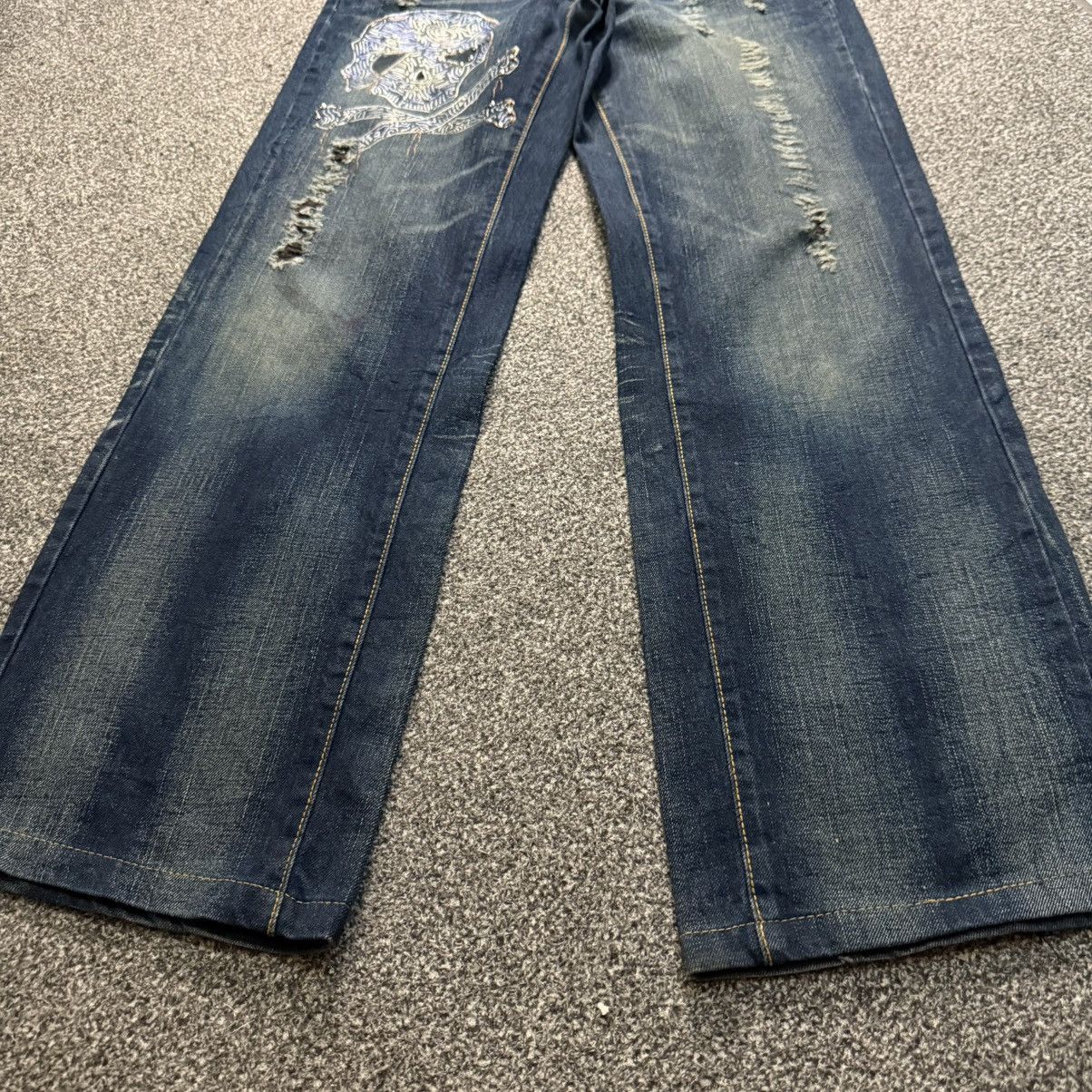 If Six Was Nine 🔥🇯🇵 Y2K Japanese Skull Affliction Stockton Undercover Style Size US 30 / EU 46 - 7 Thumbnail