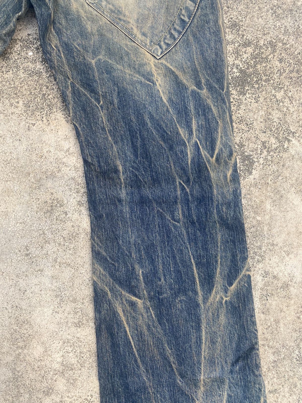 Japanese Brand Flare Jeans Blue Way Clawmark Bootcut Size US 33 - 18 Thumbnail