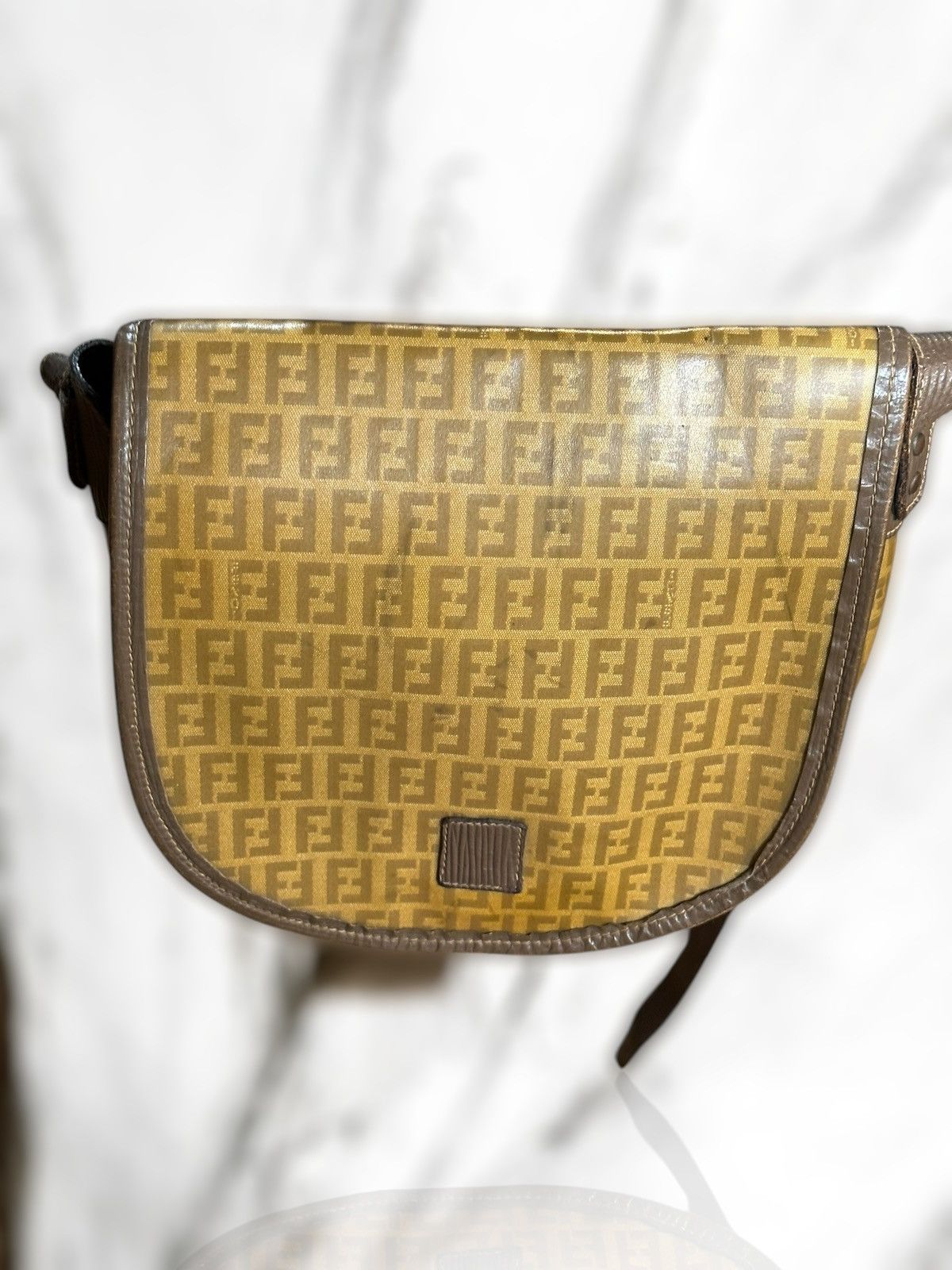 Fendi Vintage Fendi Zucca Monogram Shoulder Bag Size ONE SIZE - 5 Thumbnail
