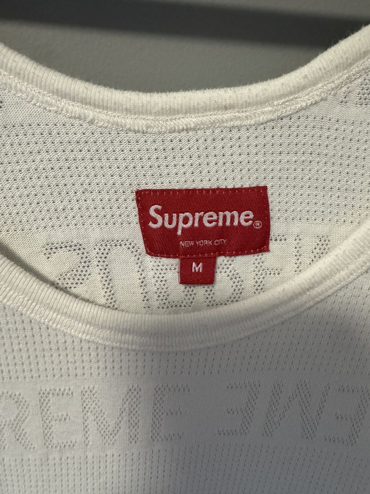 Supreme Supreme Mesh tank white sz M Size US M / EU 48-50 / 2 - 4 Thumbnail