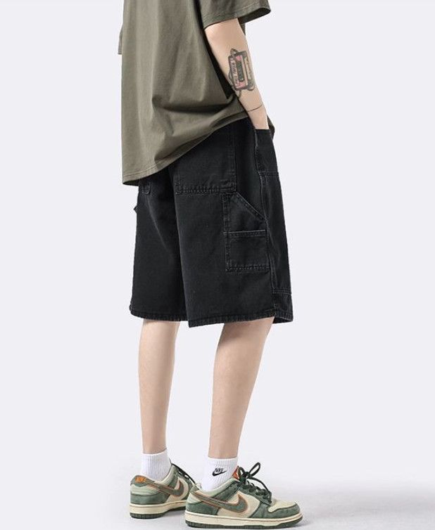 Japanese Brand Men's American Retro Loose Straight Leg Casual Denim Shorts Size US 32 / EU 48 - 5 Thumbnail