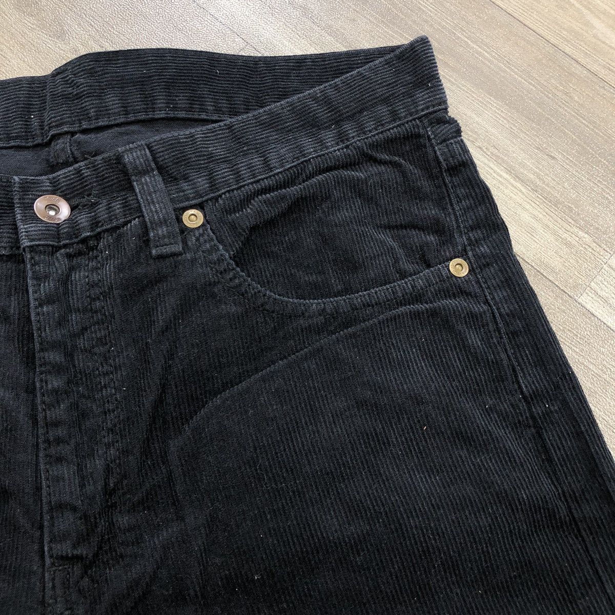 Japanese Brand × Neighborhood 2000s Neighborhood Black Corduroy Pants Size US 33 - 6 Thumbnail