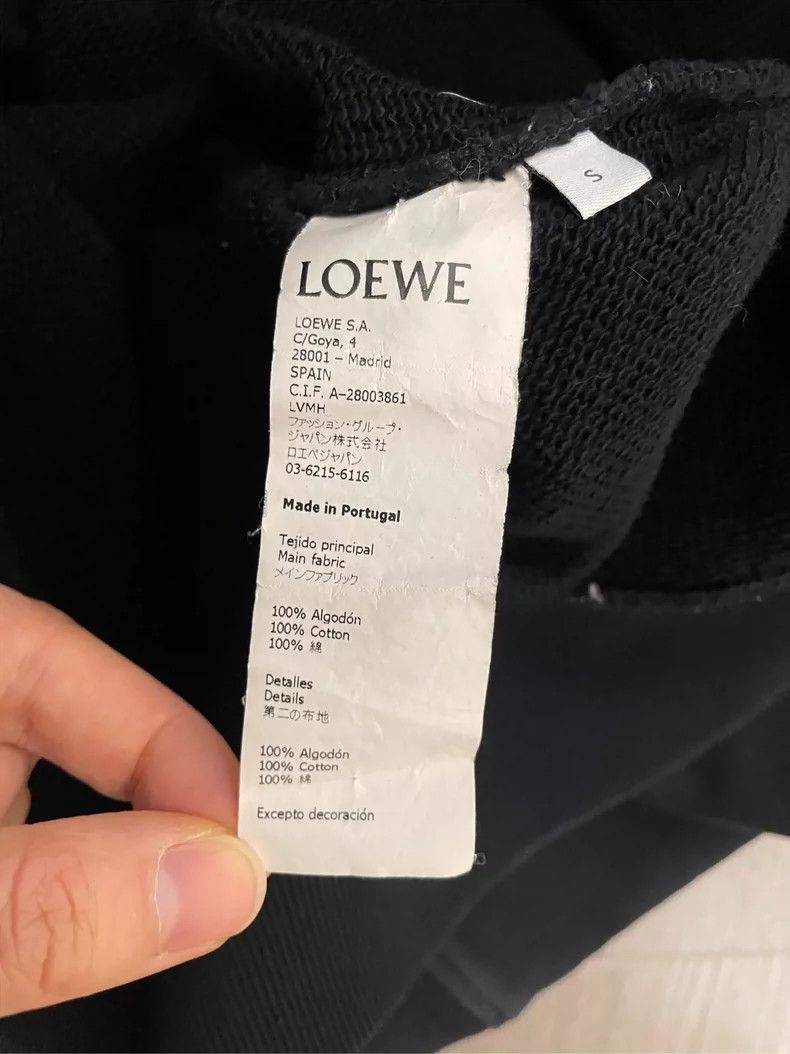 Loewe loewe Black embroidered logo round-neck sweatshirt 2506-Nex Size US S / EU 44-46 / 1 - 6 Thumbnail
