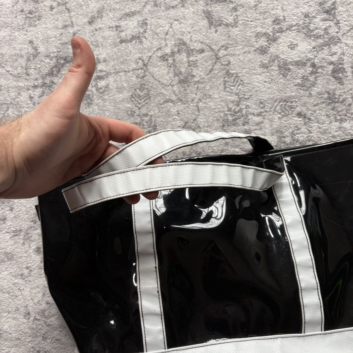 Undercover Undercover U Logo Tote Bag Black/White Size ONE SIZE - 6 Thumbnail