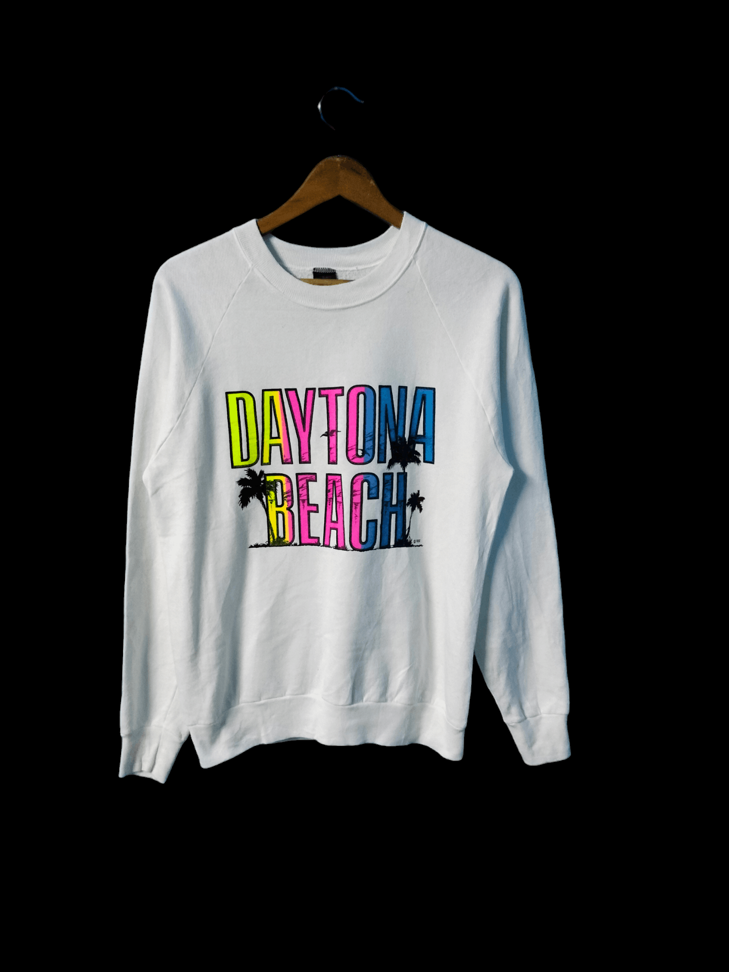 Vintage vintage 80s DAYTONA BEACH sweatshirt Size US L / EU 52-54 / 3 - 1 Thumbnail