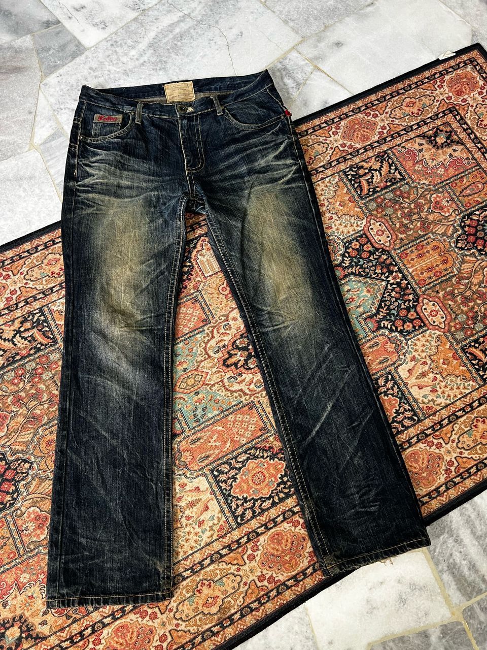 Japanese Brand Yoshitomo Nara Lolita Distressed Jeans Size US 35 - 2 Thumbnail