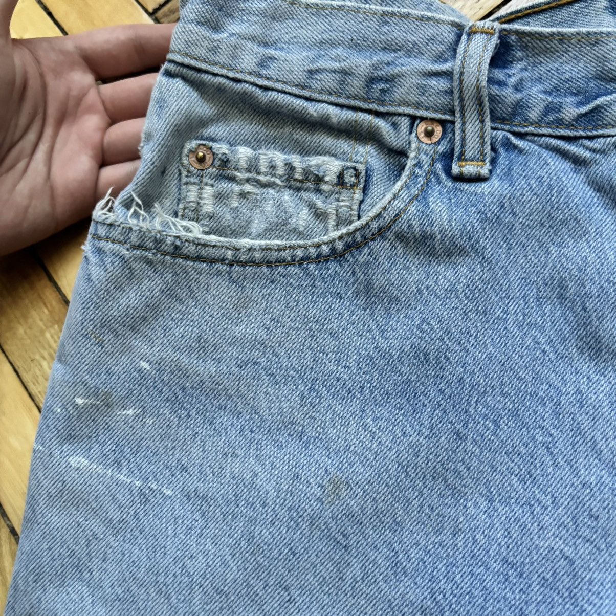 Levi's Vintage 90’s Levi’s 618 CrazyFit Orange Tab Distressed Jeans Size US 32 / EU 48 - 6 Thumbnail