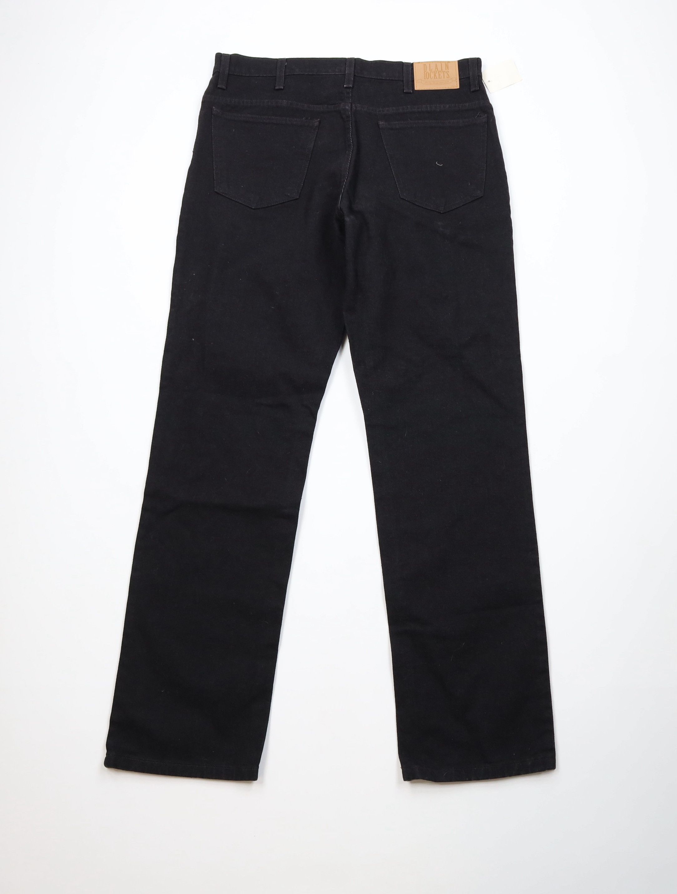 Vintage Deadstock Vintage 90s Streetwear Leg Denim Jeans Black Size US 36 / EU 52 - 8 Thumbnail