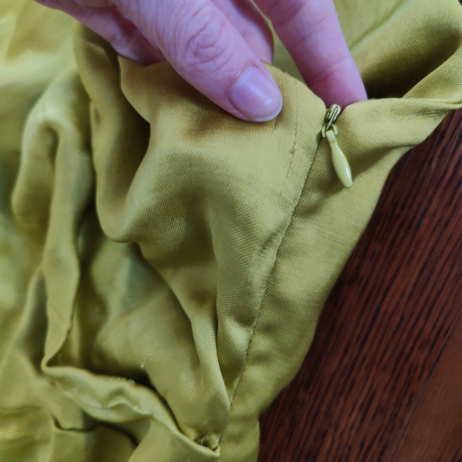 Zara Zara One Shoulder Midi Dress Womens XS Chartreuse Green Size XS / US 0-2 / IT 36-38 - 6 Thumbnail