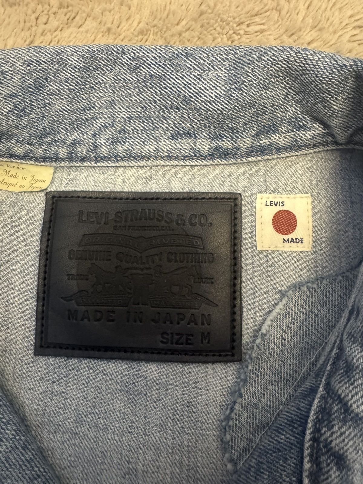 Levi's Made & Crafted Levi’s Made in Japan Utility Trucker Distressed Rare 539$ Size US M / EU 48-50 / 2 - 4 Thumbnail