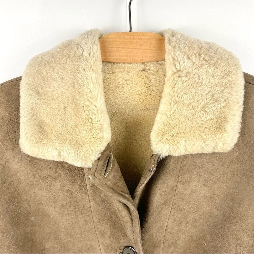 Other Gamulux Argentinian Sherpa Lined Nubuck Button-Up Coat M/L Size M / US 6-8 / IT 42-44 - 4 Thumbnail