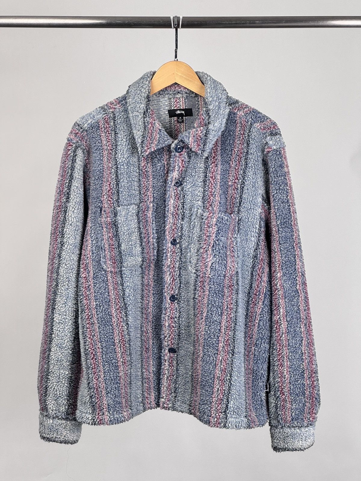 image of Stussy Fleece Jacket M, Men's (Size Medium)