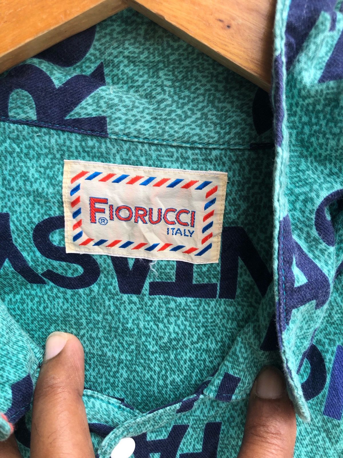 Fiorucci × Japanese Brand 🔥Mega Rare🔥Iconic Fiorucci Monogram Big Logo Shirt 🔥 Size US M / EU 48-50 / 2 - 3 Thumbnail