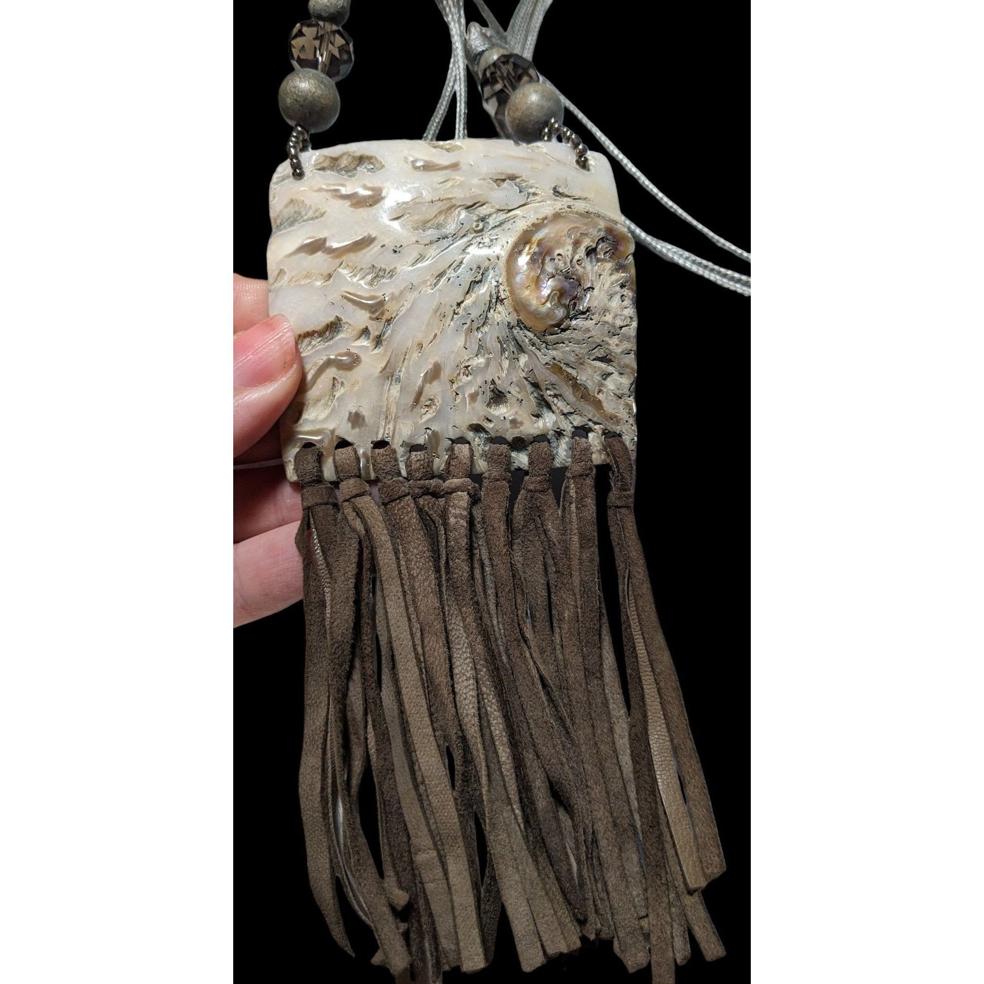 Other Retro Bohemian Natural Shell Fringe Necklace Size ONE SIZE - 3 Thumbnail