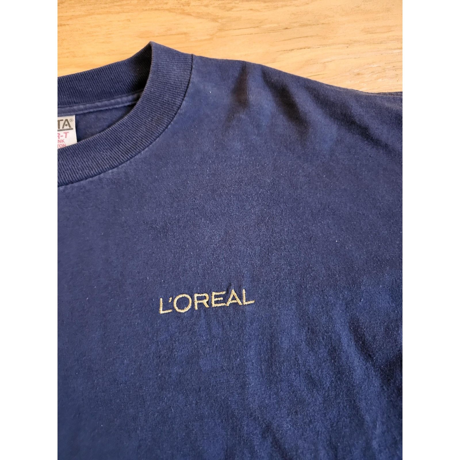 Other Loreal Blue T-shirt Oneita Sz XL 1990s Size US XL / EU 56 / 4 - 4 Thumbnail