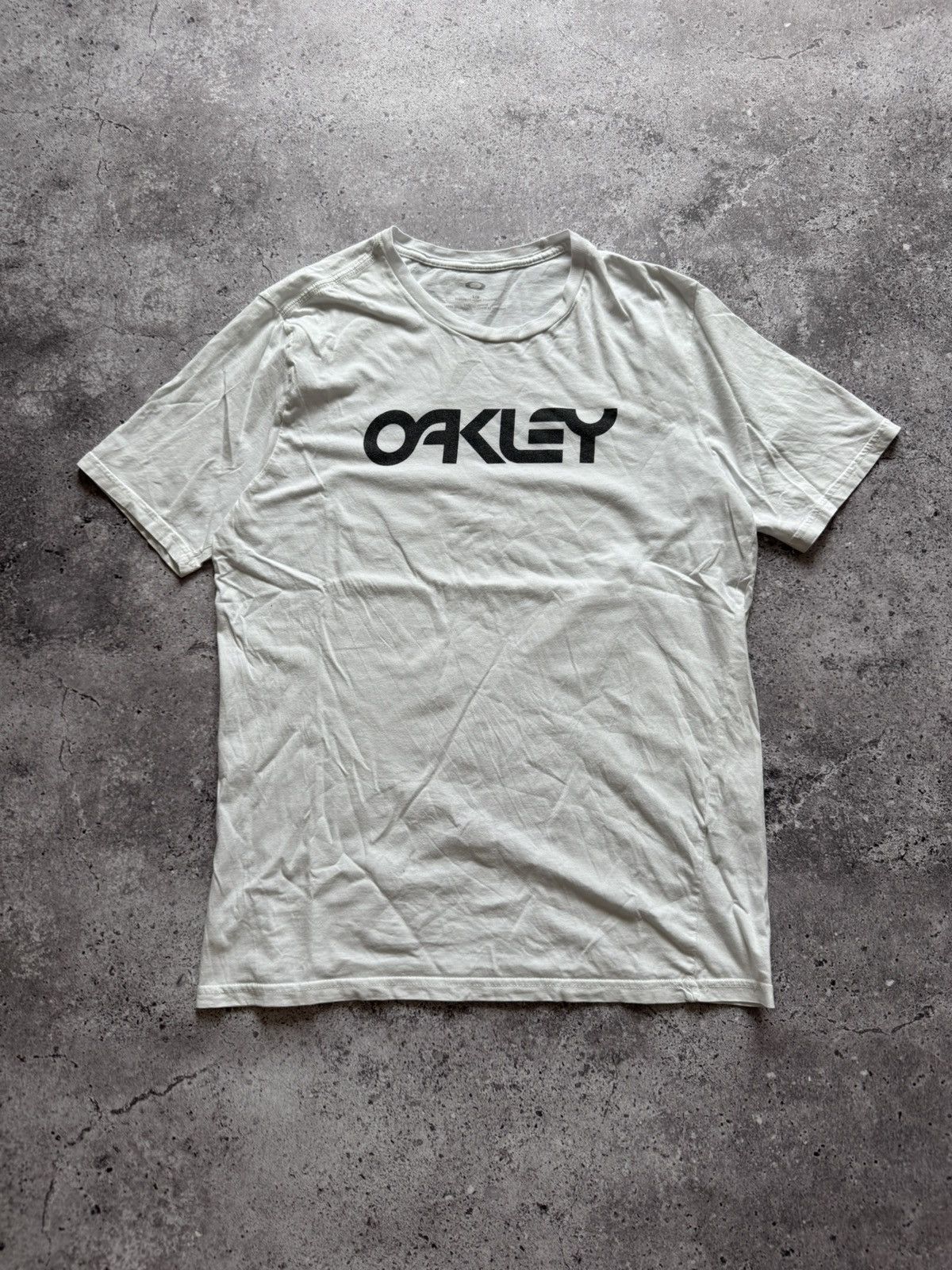 Oakley × Vintage ☠️ OAKLEY 00s Squid Rare Big Logo Vintage T 