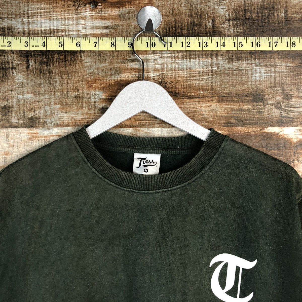 Japanese Brand Toiss Green Sweatshirt #A1521 Size US M / EU 48-50 / 2 - 5 Thumbnail