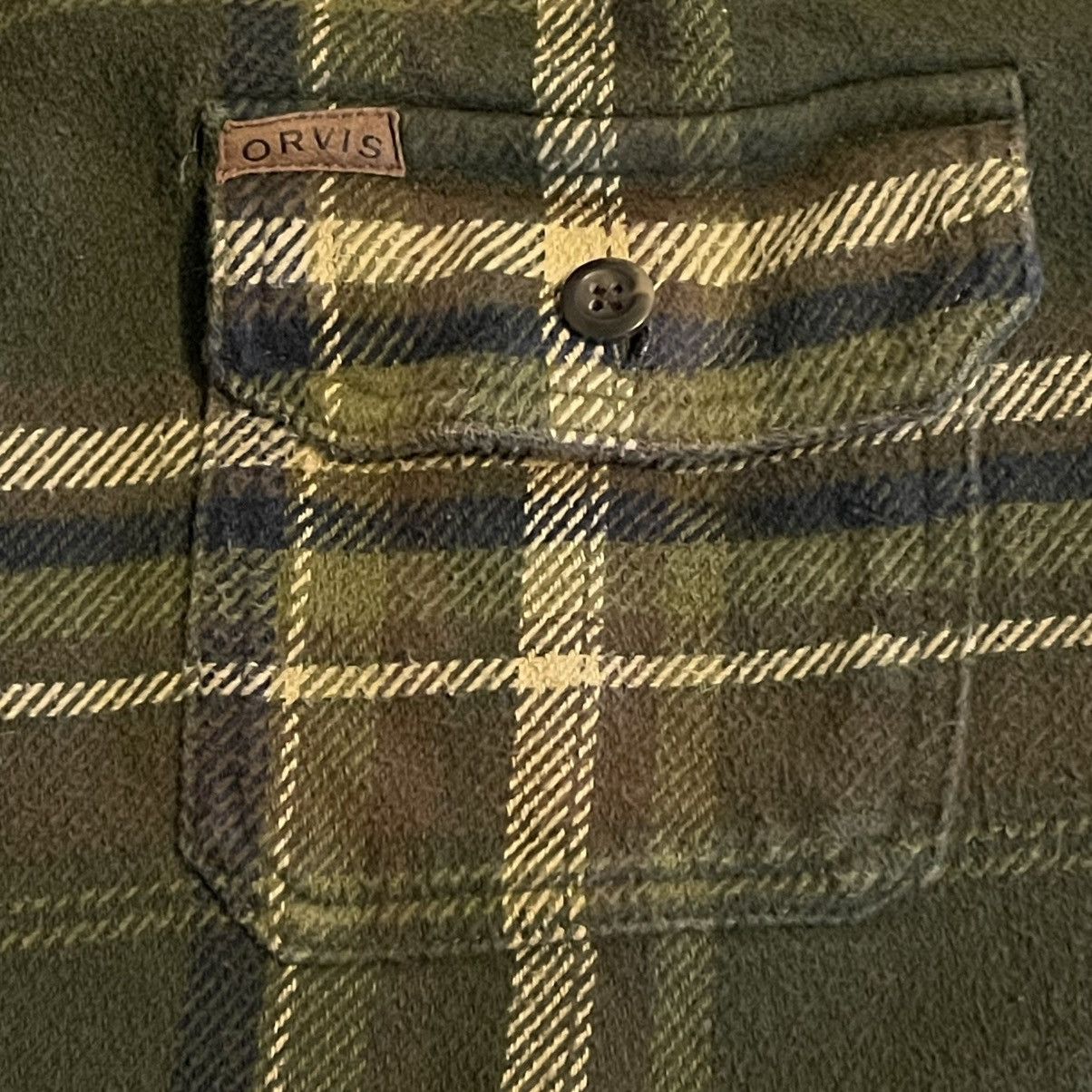 Orvis Orvis Shirt Men XL Green Lumberjack Thick Flannel Plaid Size US XL / EU 56 / 4 - 4 Thumbnail