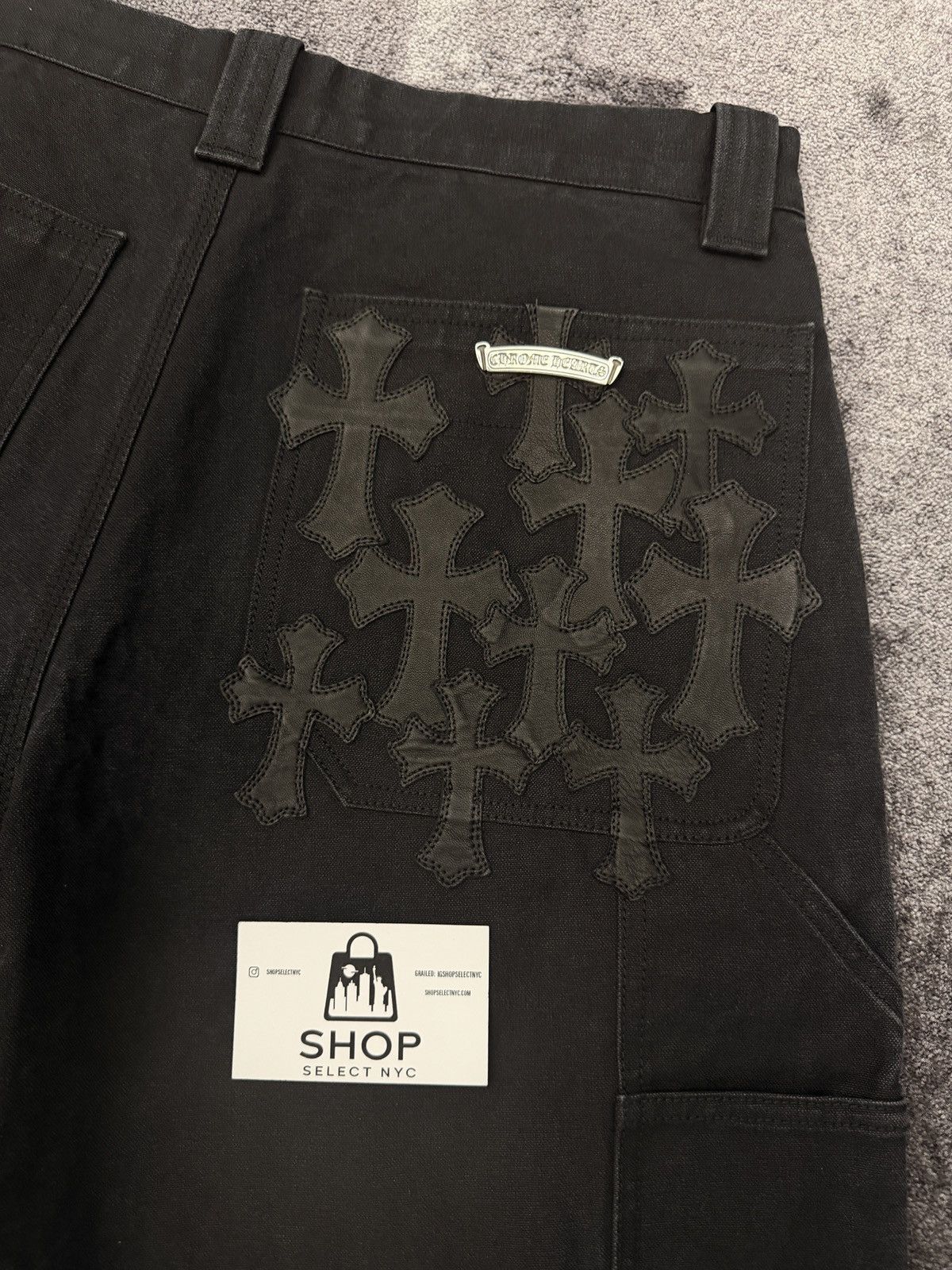Chrome Hearts NEW CHROME HEARTS FLOOD POCKET CROSS PATCH CARPENTER SHORT Size US 33 - 2 Thumbnail