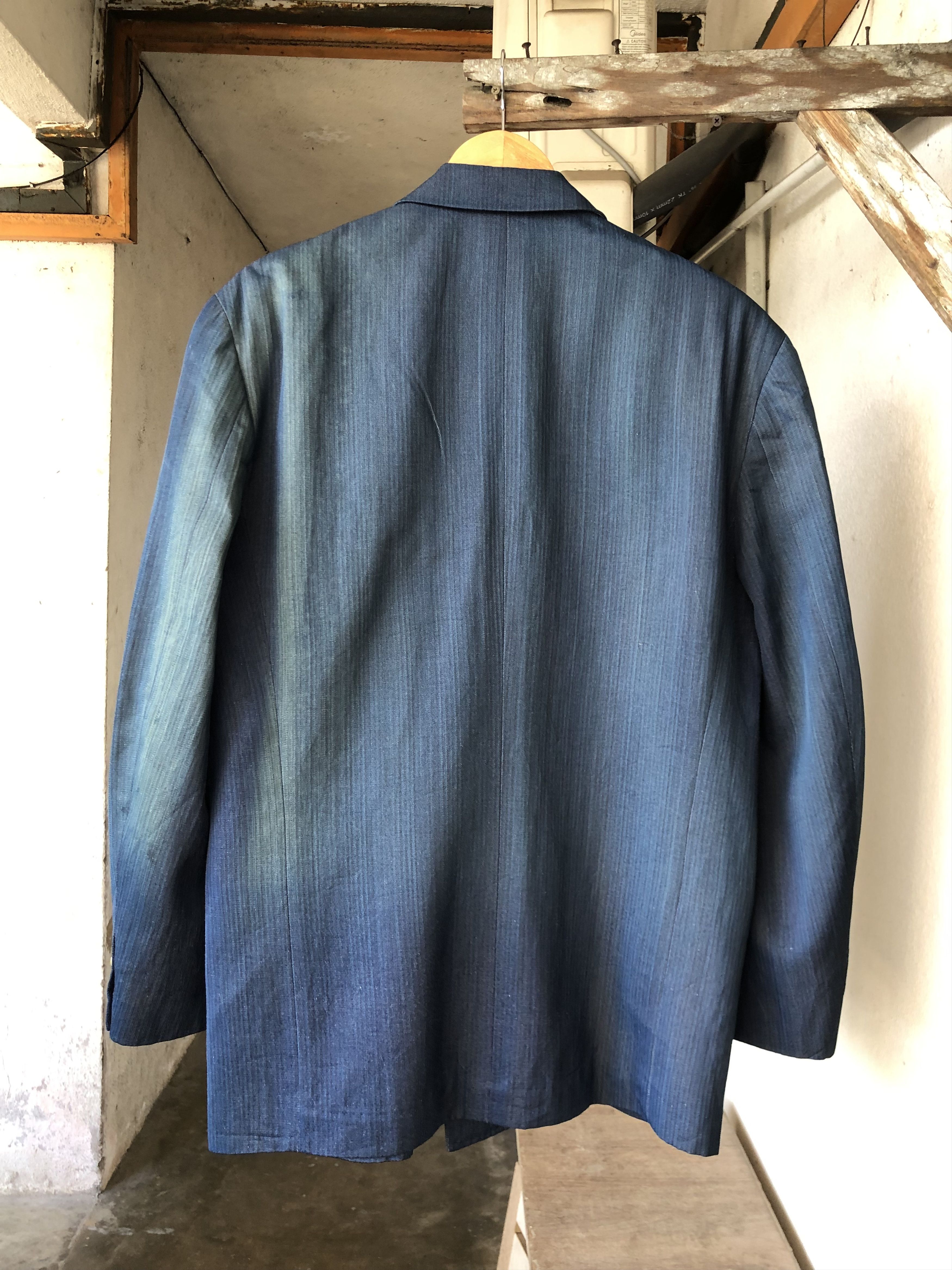 Comme des Garcons Amekaji❗️Comme des Garcons Homme Plus Faded Denim Blazer Size US M / EU 48-50 / 2 - 2 Thumbnail