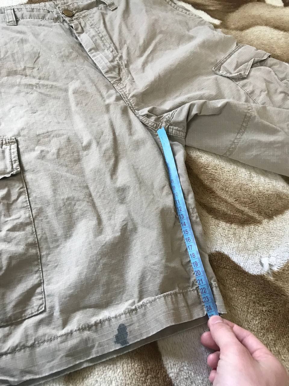 Carhartt × Vintage 🔥 Carhartt Mens Cargo Shorts Work Logo Distressed Vintage Size US 32 / EU 48 - 10 Thumbnail