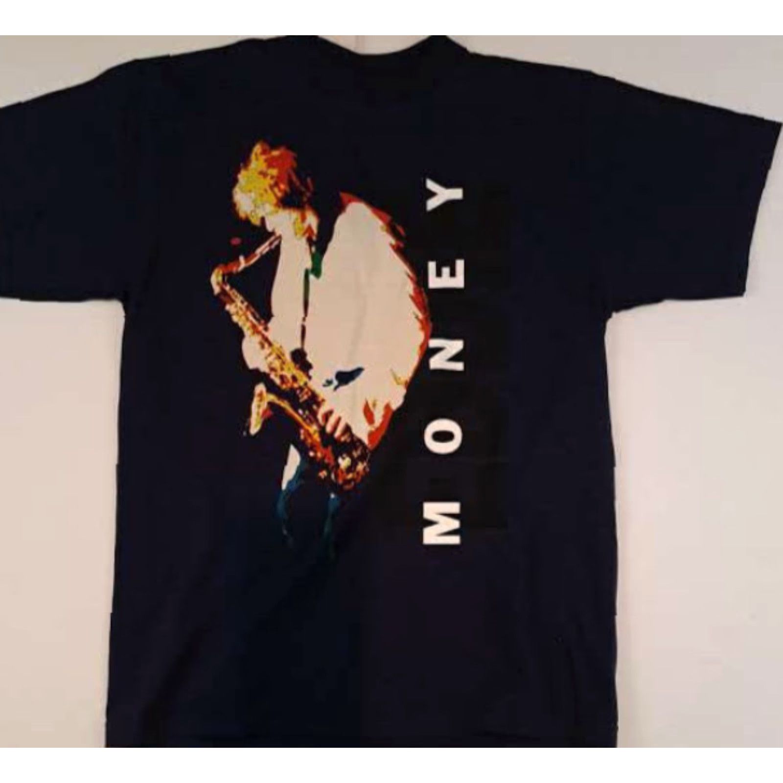 Tultex VINTAGE Eddie Money Rock&Roll 1995 Love Money Tour T-Shirt L Navy USA Mens Short Sleeve Tultex Single Stitch Size US L / EU 52-54 / 3 - 3 Thumbnail