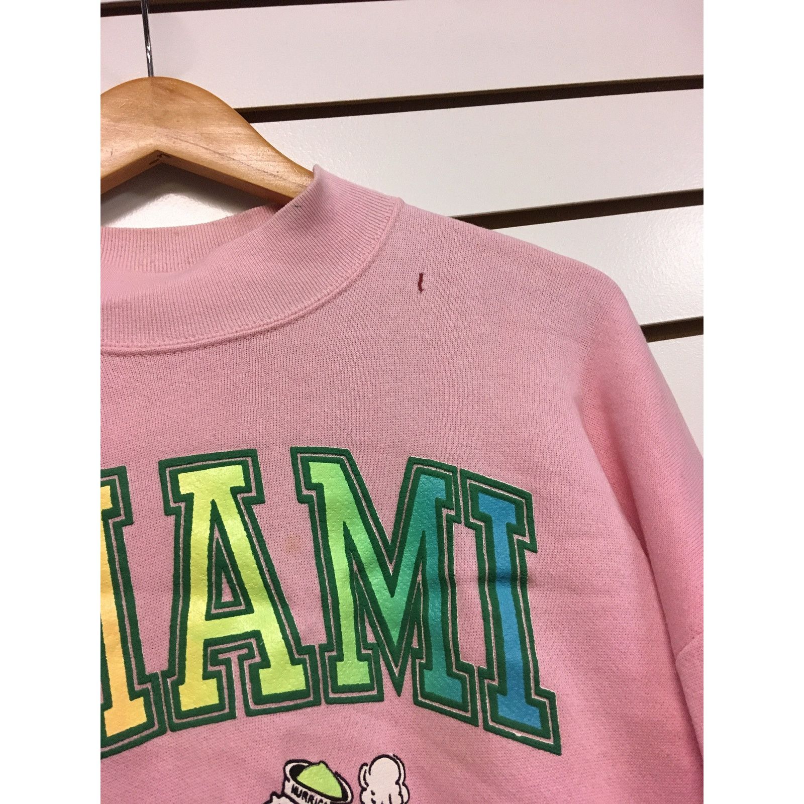 Fruit Of The Loom Vintage Miami Hurricanes Sweatshirt size Large 1990s 80s Size US L / EU 52-54 / 3 - 3 Thumbnail