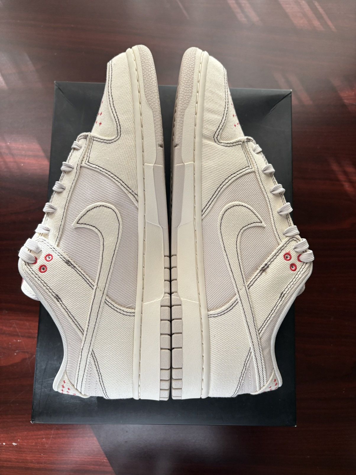 Nike Nike Dunk Low Sashiko Light Orewood Brown Size US 13 / EU 46 - 4 Thumbnail