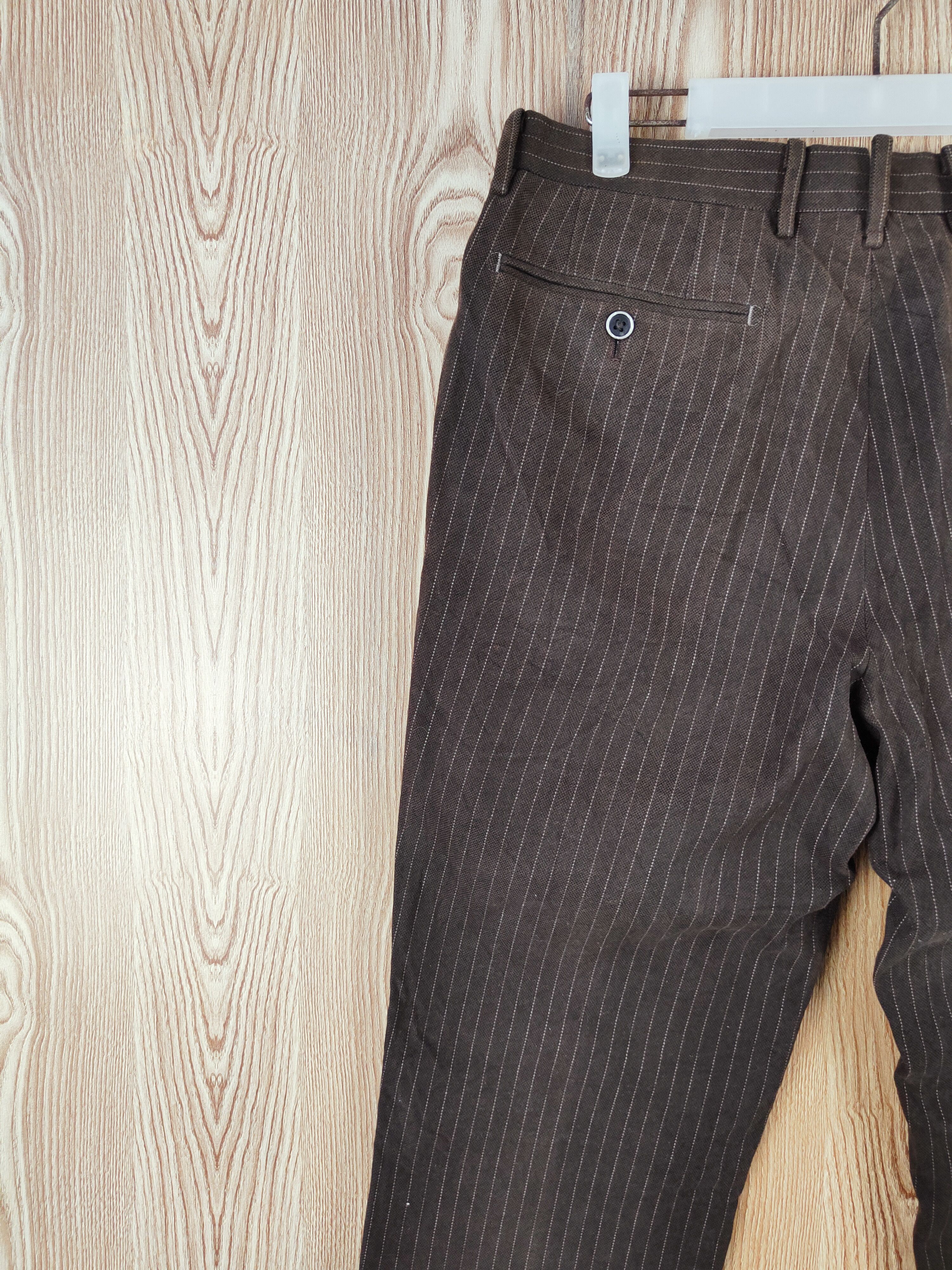 Japanese Brand × Vintage DL The Suit Company Dark Brown Casual Pants #S2798 Size US 32 / EU 48 - 8 Thumbnail