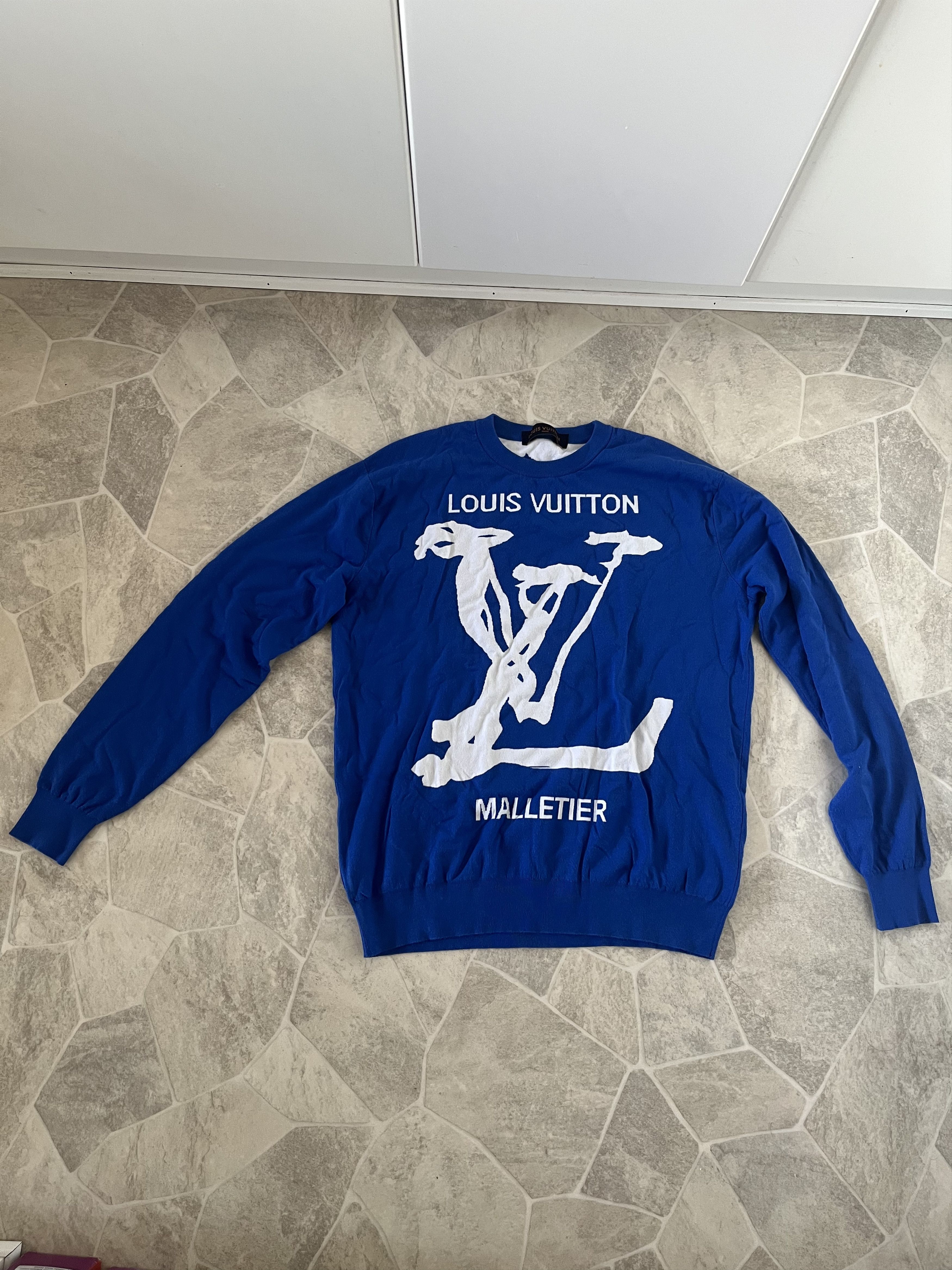 Louis Vuitton Louis Vuitton “Malletier Scribble Initiales” Intarsia Size US M / EU 48-50 / 2 - 2 Thumbnail