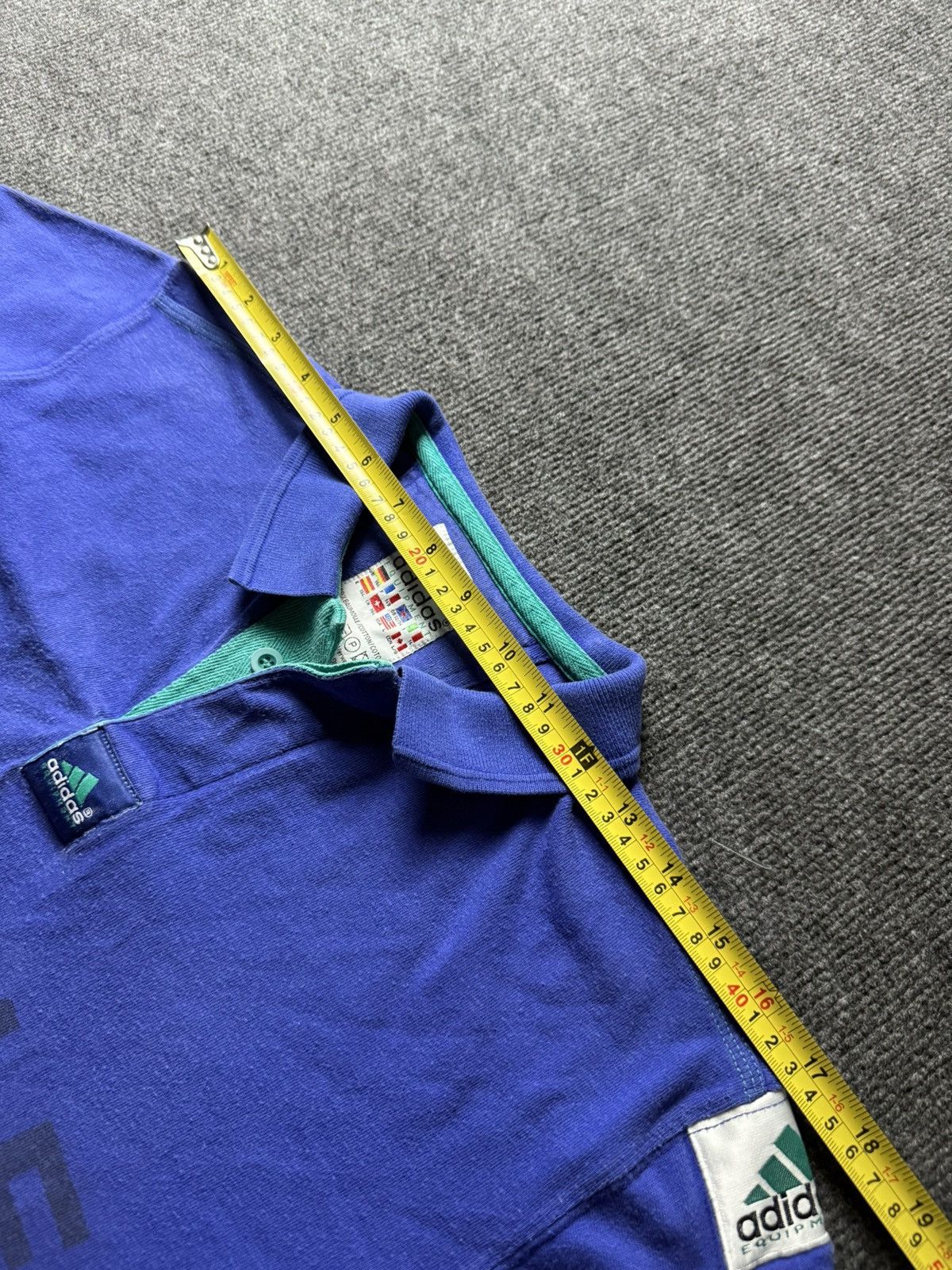 Adidas Adidas Equipment Tennis Polo Nicole Vintage 90s Blue Shirt Size L / US 10 / IT 46 - 22 Thumbnail